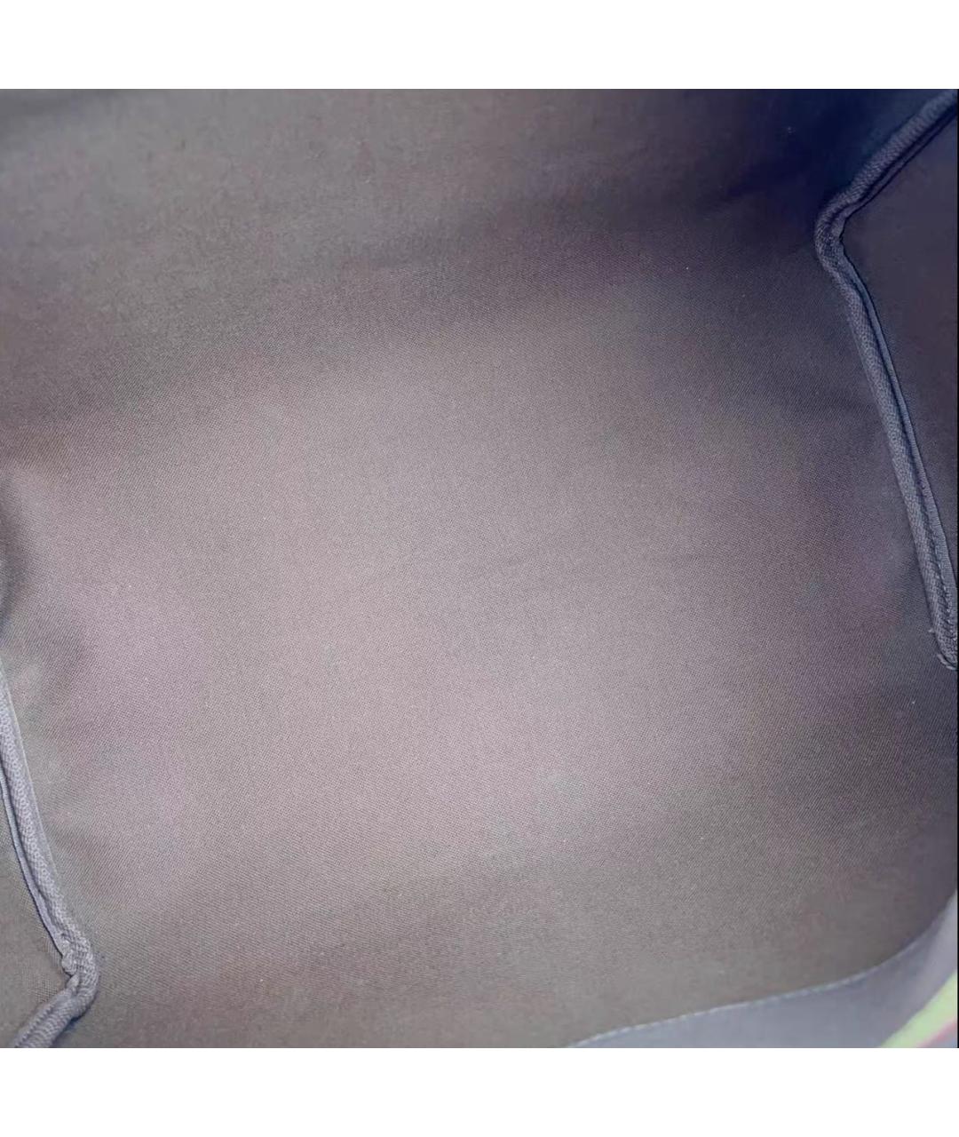 LOUIS VUITTON Коричневая кожаная сумка с короткими ручками, фото 8