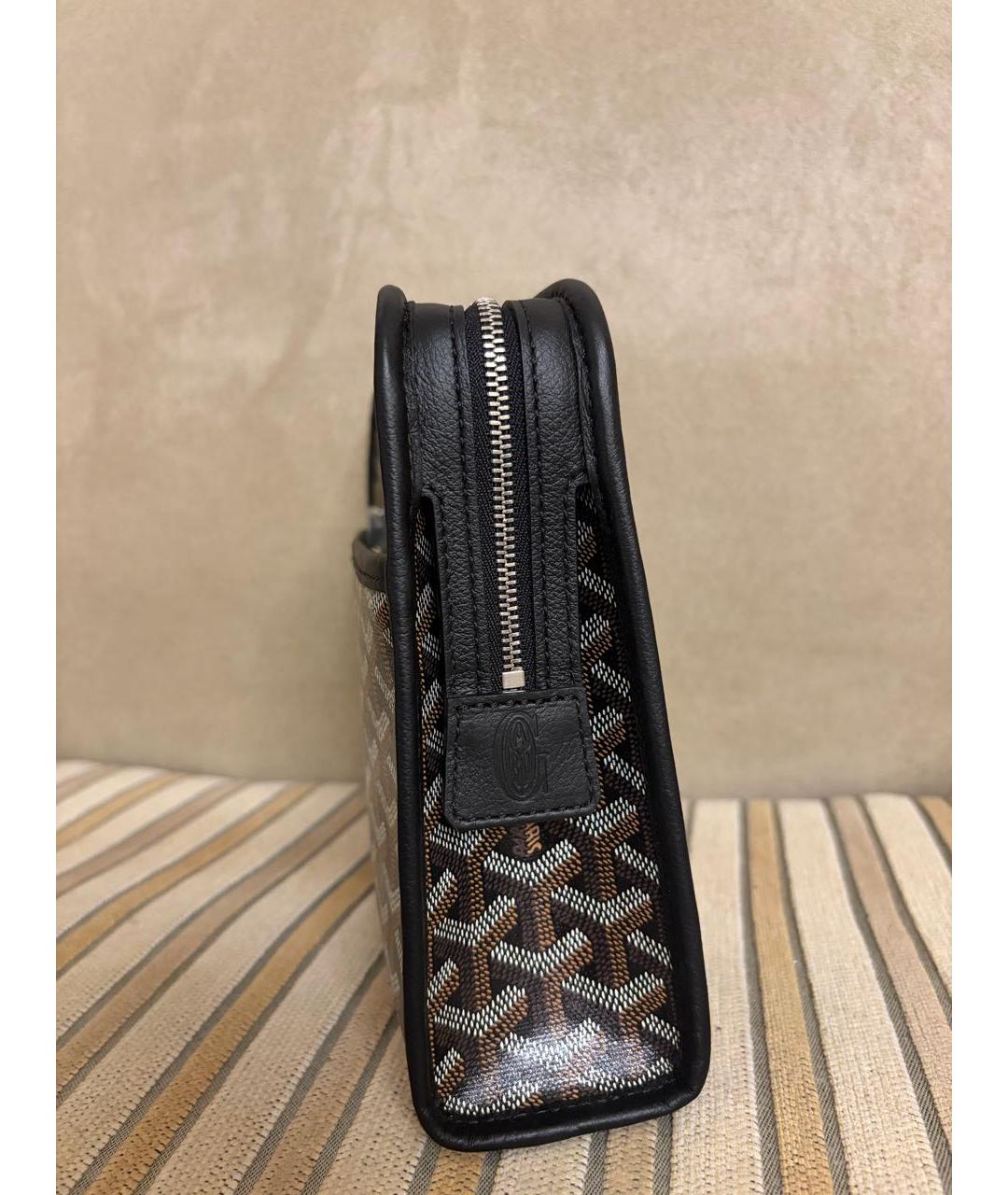 GOYARD Черная кожаная папка для документов, фото 4