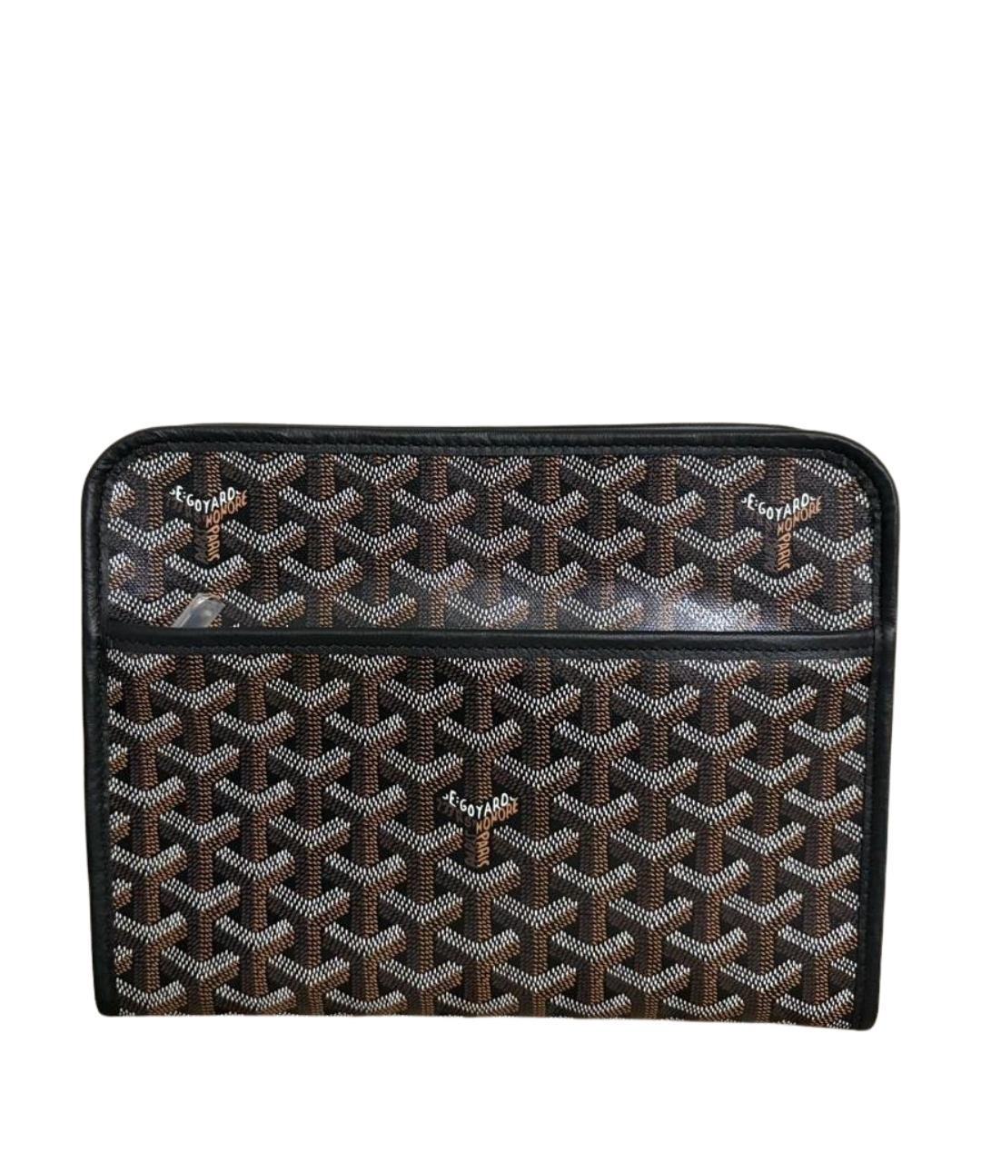 GOYARD Черная кожаная папка для документов, фото 1