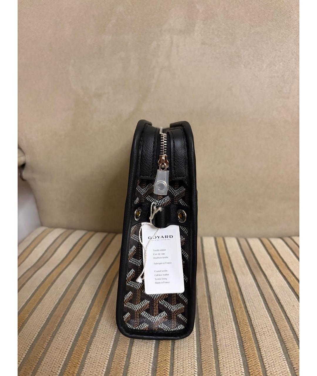 GOYARD Черная кожаная папка для документов, фото 2