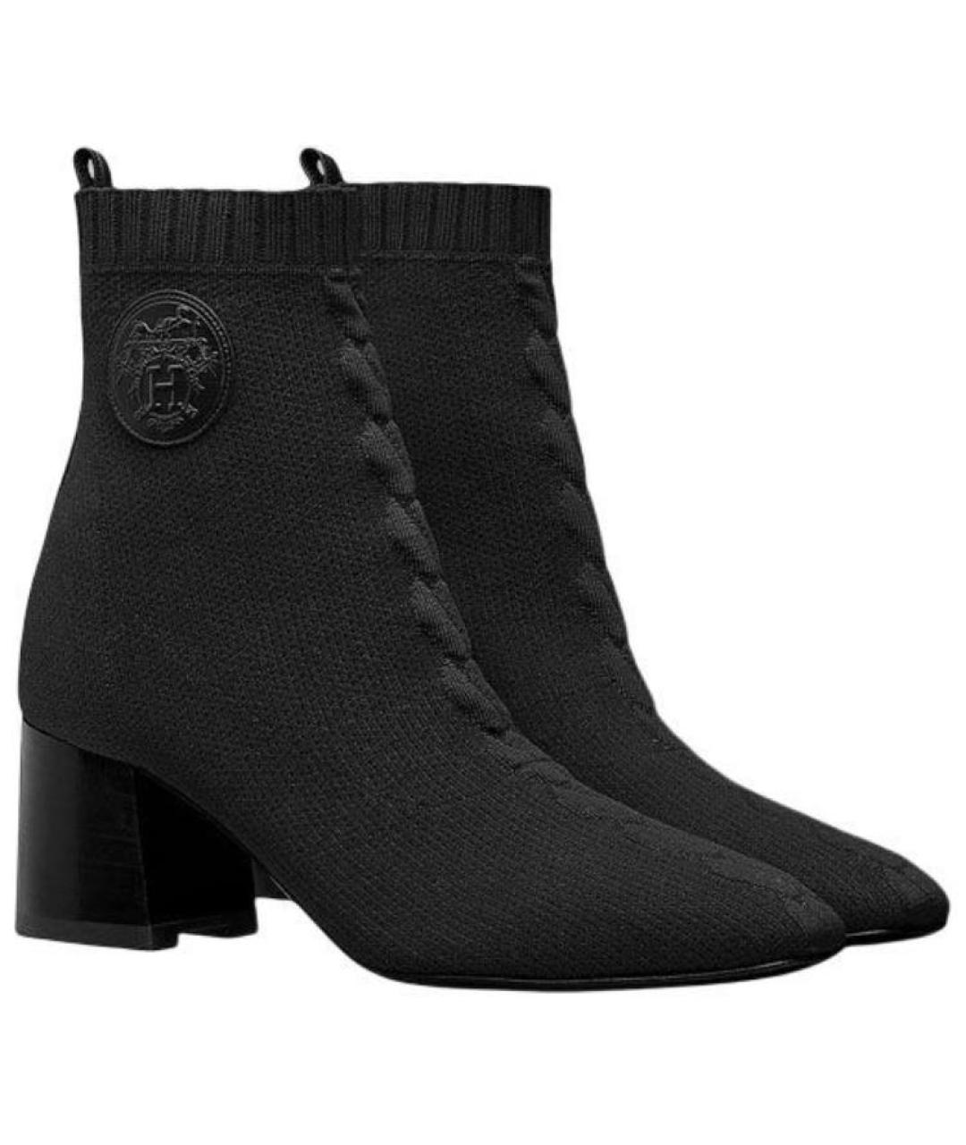 HERMES Черные полусапоги, фото 3