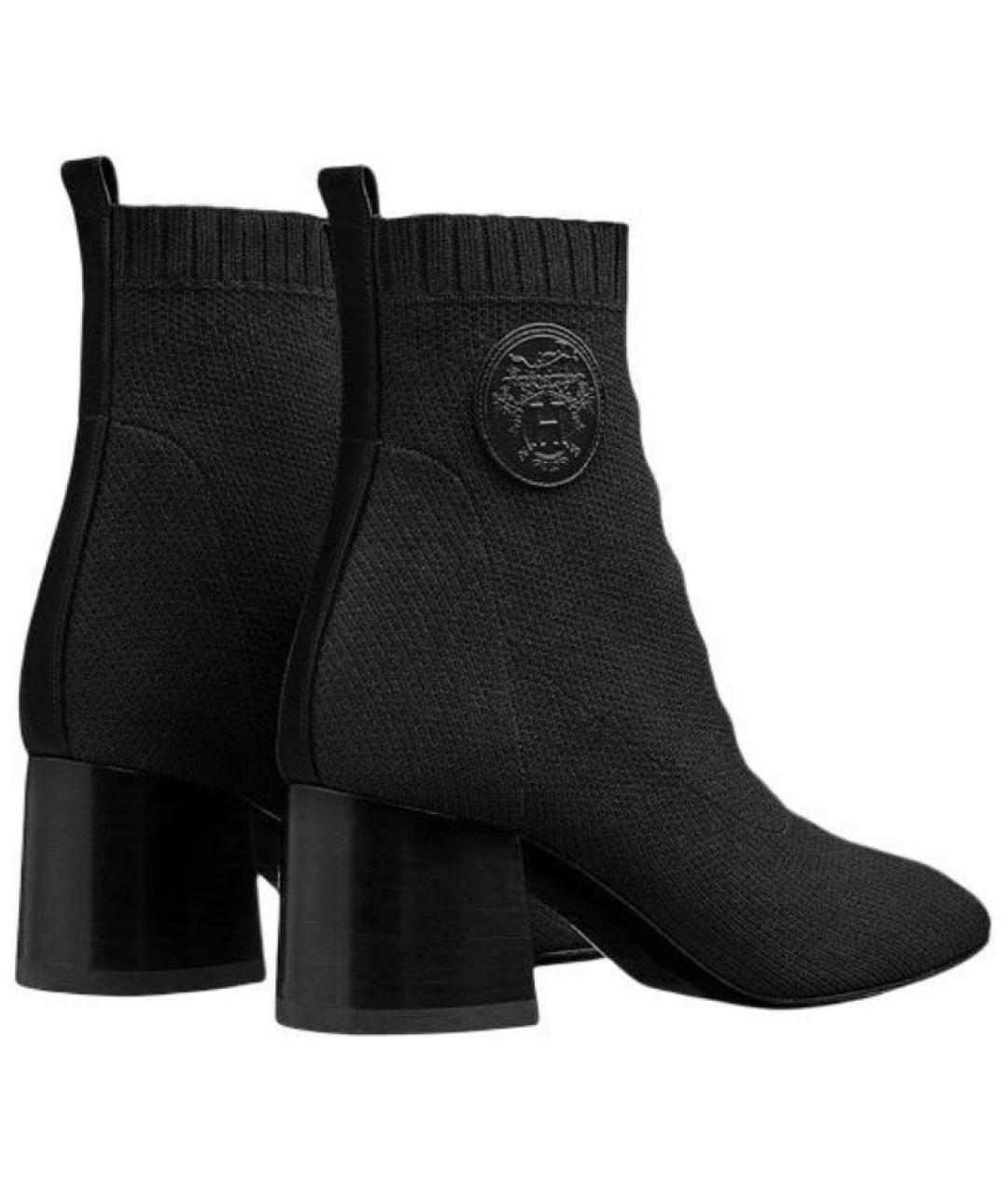 HERMES Черные полусапоги, фото 4