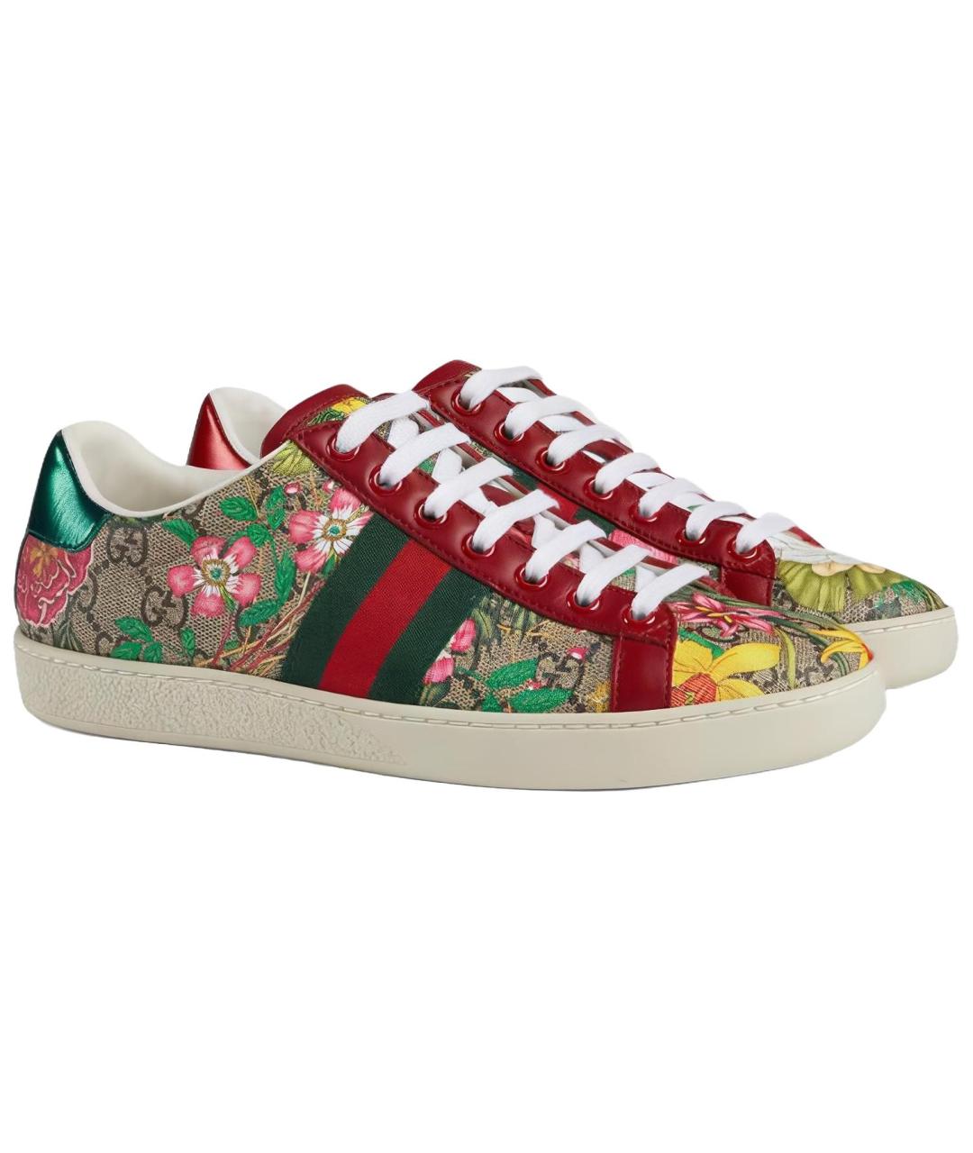 GUCCI Мульти текстильные кеды, фото 3