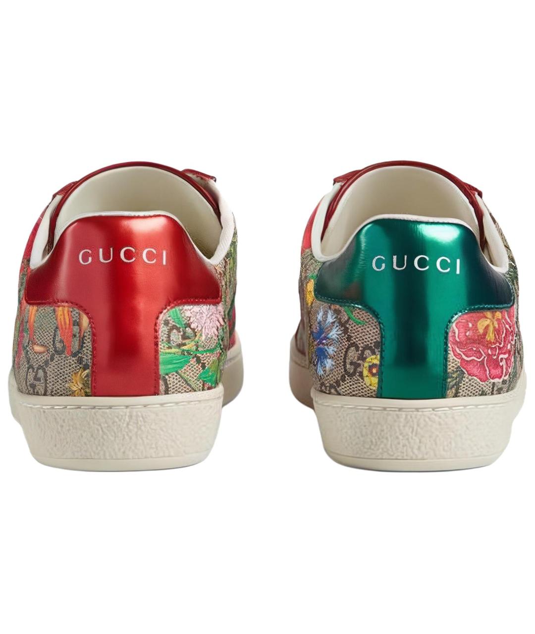 GUCCI Мульти текстильные кеды, фото 5