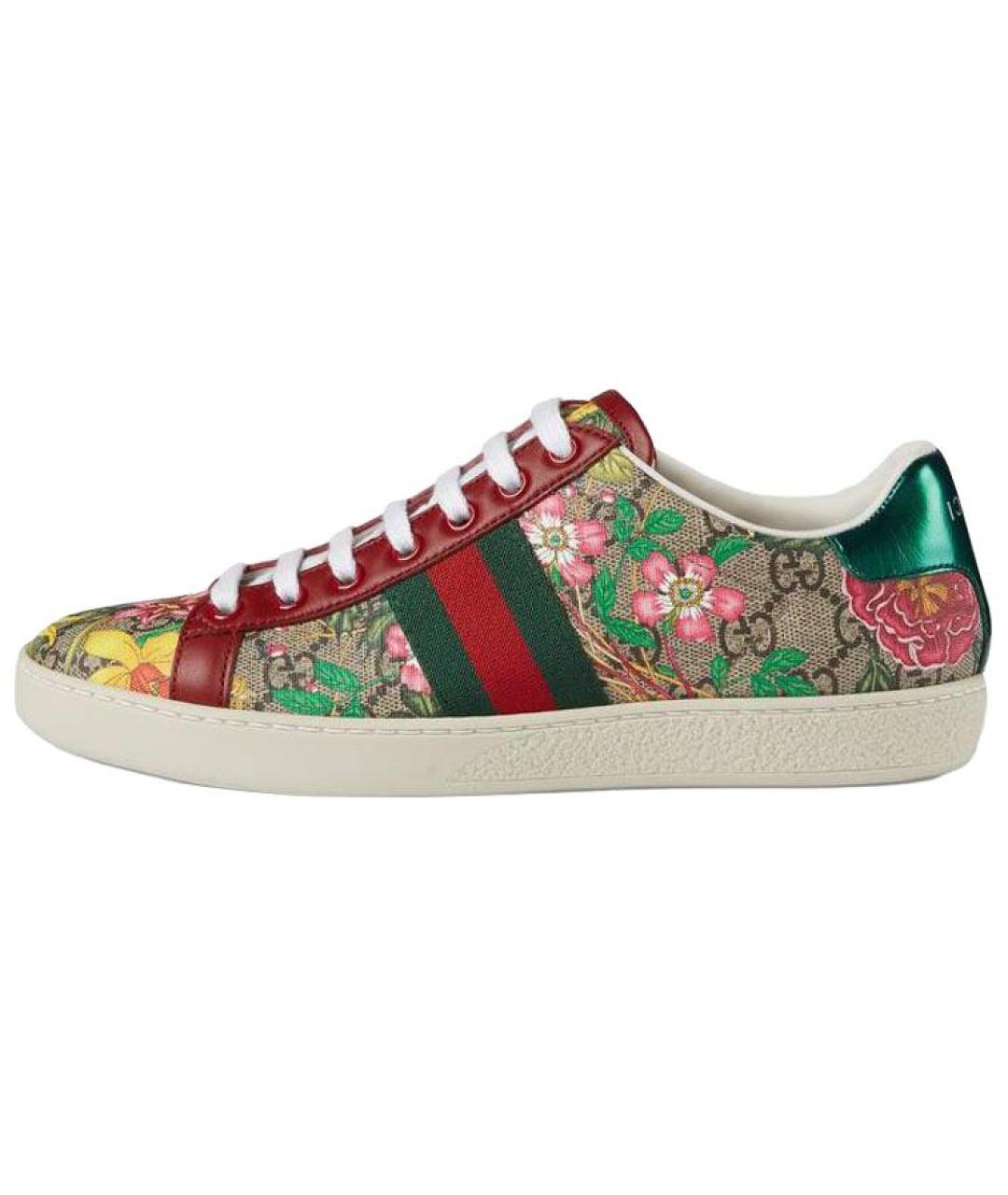 GUCCI Мульти текстильные кеды, фото 2