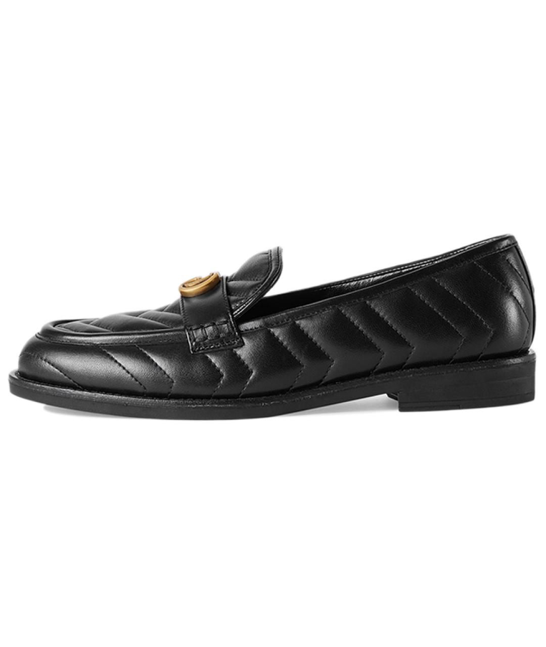 GUCCI Черные кожаные лоферы, фото 2