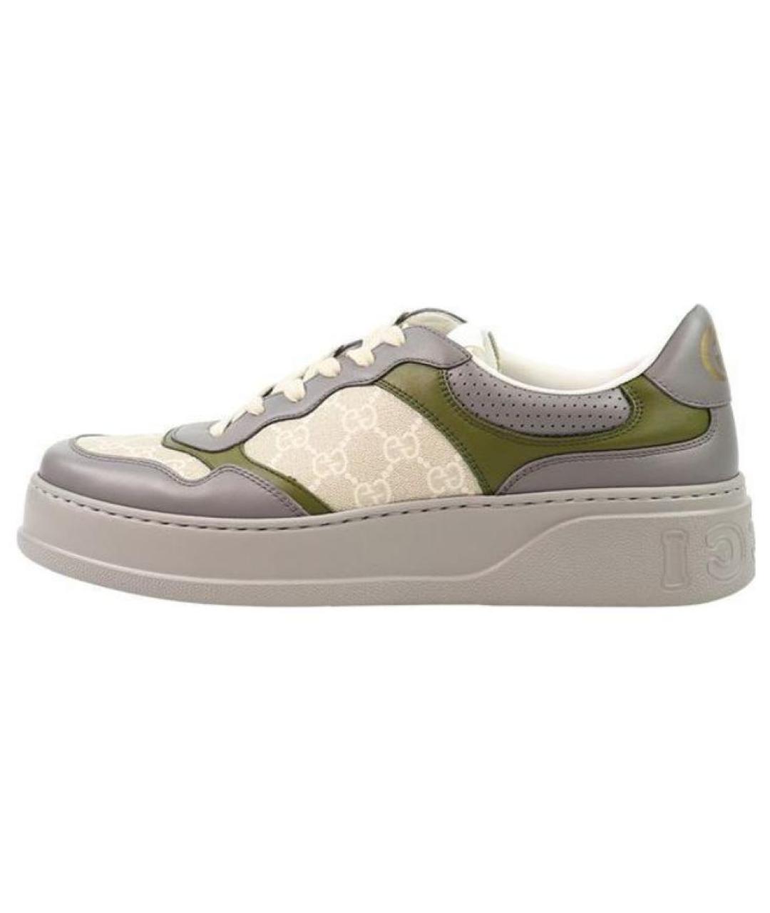 GUCCI Мульти кожаные низкие кроссовки / кеды, фото 2