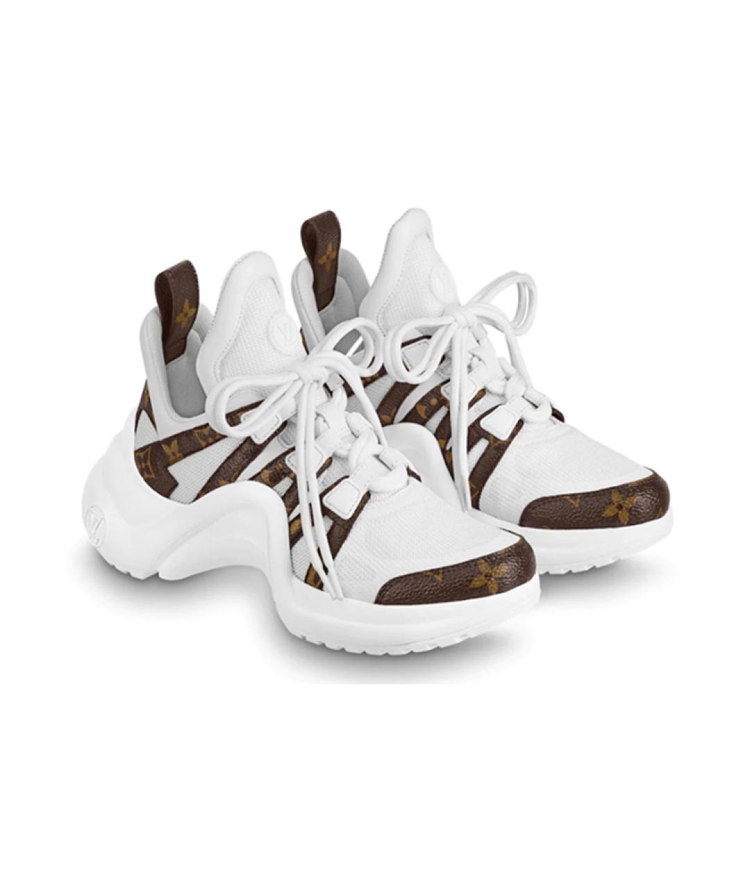 LOUIS VUITTON Белые кроссовки, фото 3