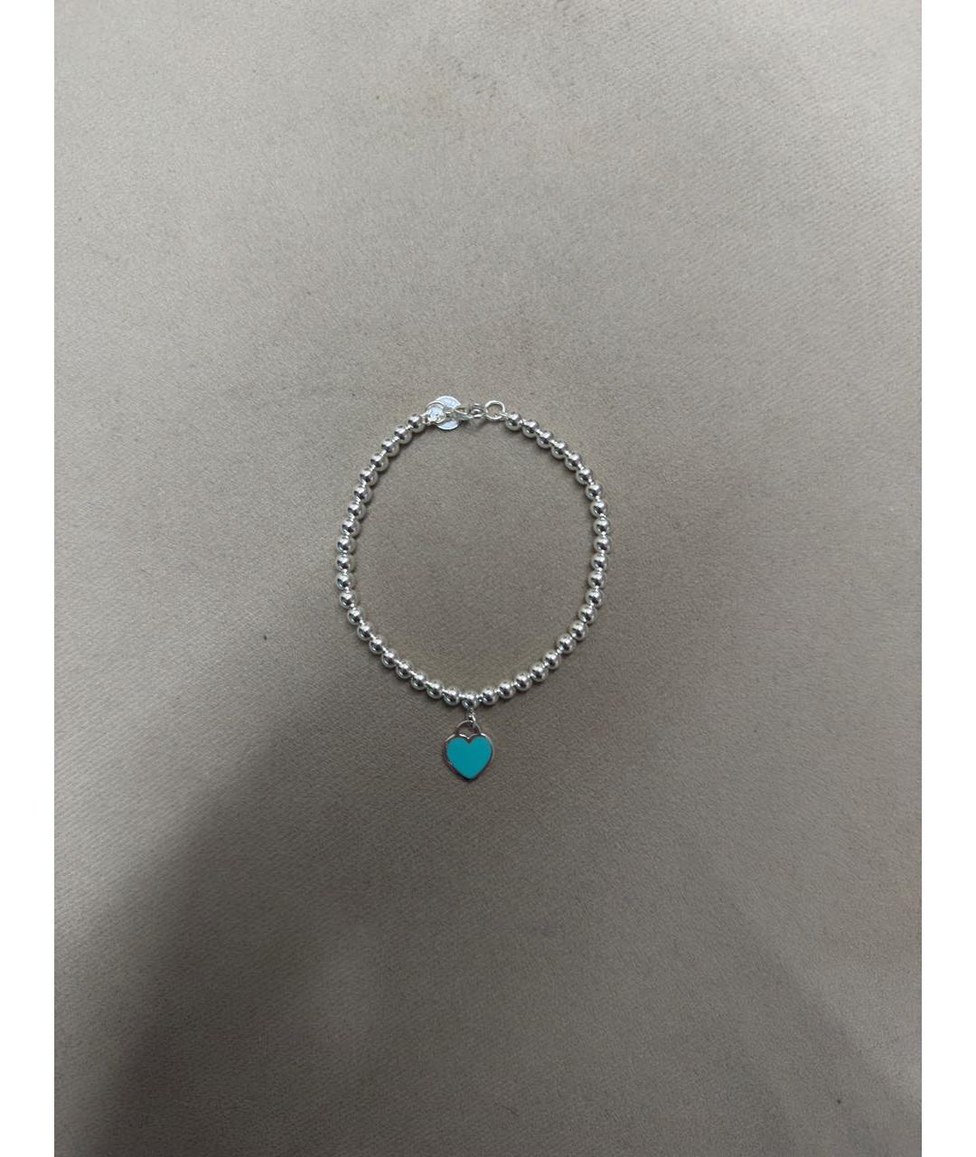 TIFFANY&CO Бирюзовый серебряный браслет, фото 4
