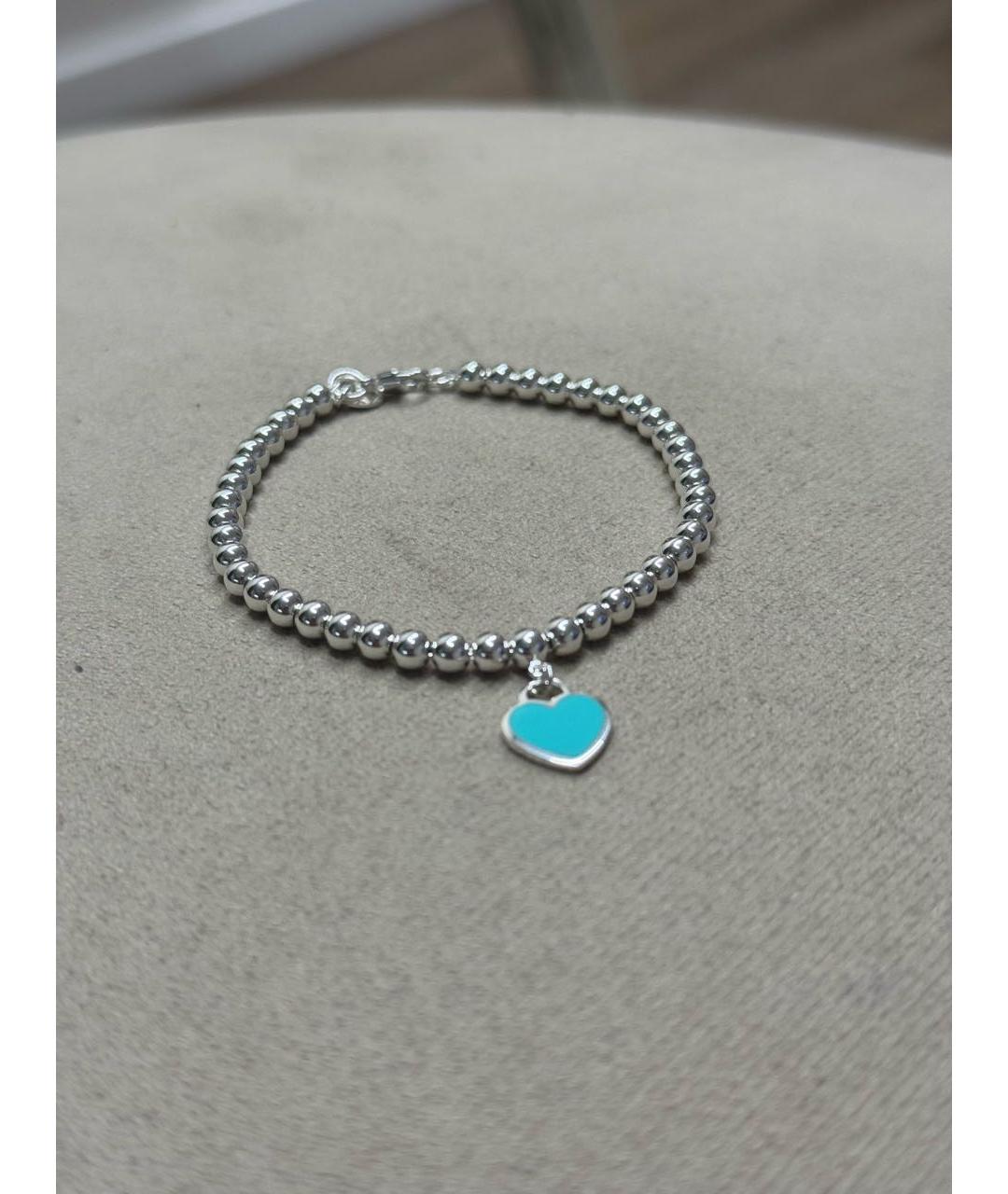 TIFFANY&CO Бирюзовый серебряный браслет, фото 2