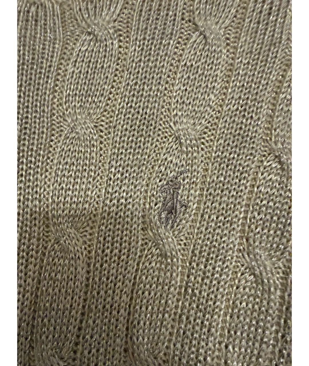 POLO RALPH LAUREN Золотой вискозный джемпер / свитер, фото 4