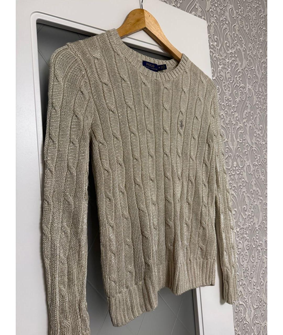 POLO RALPH LAUREN Золотой вискозный джемпер / свитер, фото 7