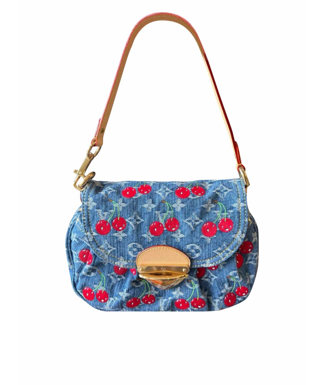 LOUIS VUITTON Голубая сумка с короткими ручками, фото 1