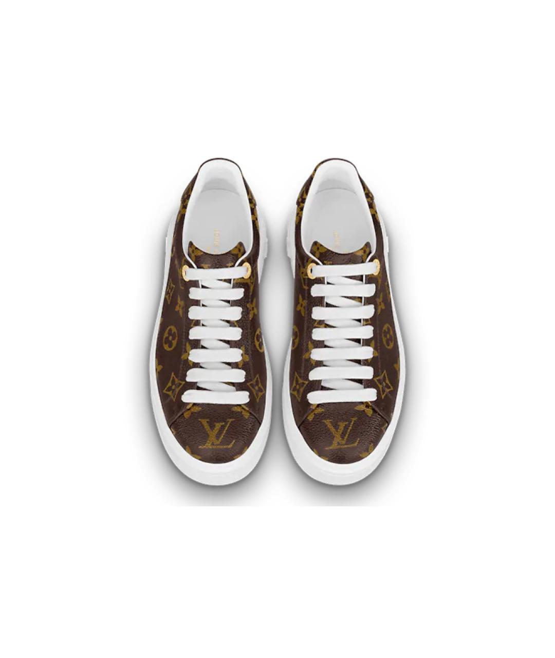 LOUIS VUITTON Коричневые кроссовки, фото 4
