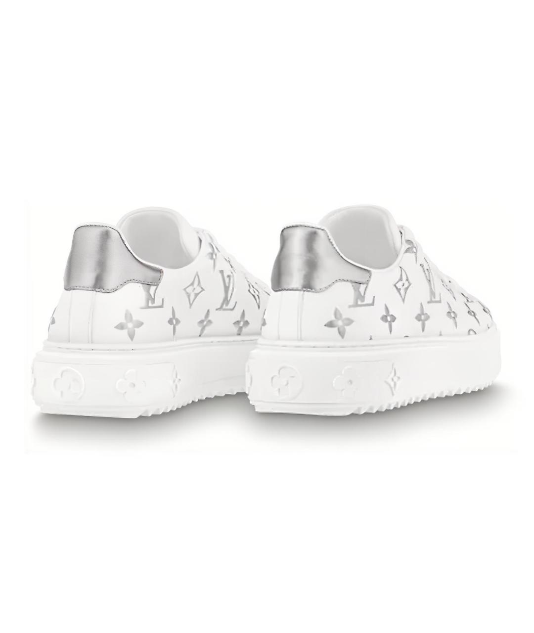 LOUIS VUITTON Белые кожаные кроссовки, фото 5