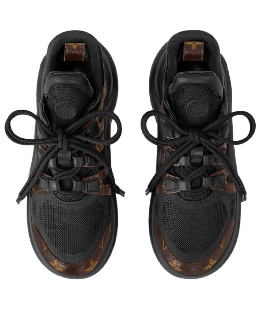 LOUIS VUITTON Черные текстильные кроссовки, фото 6