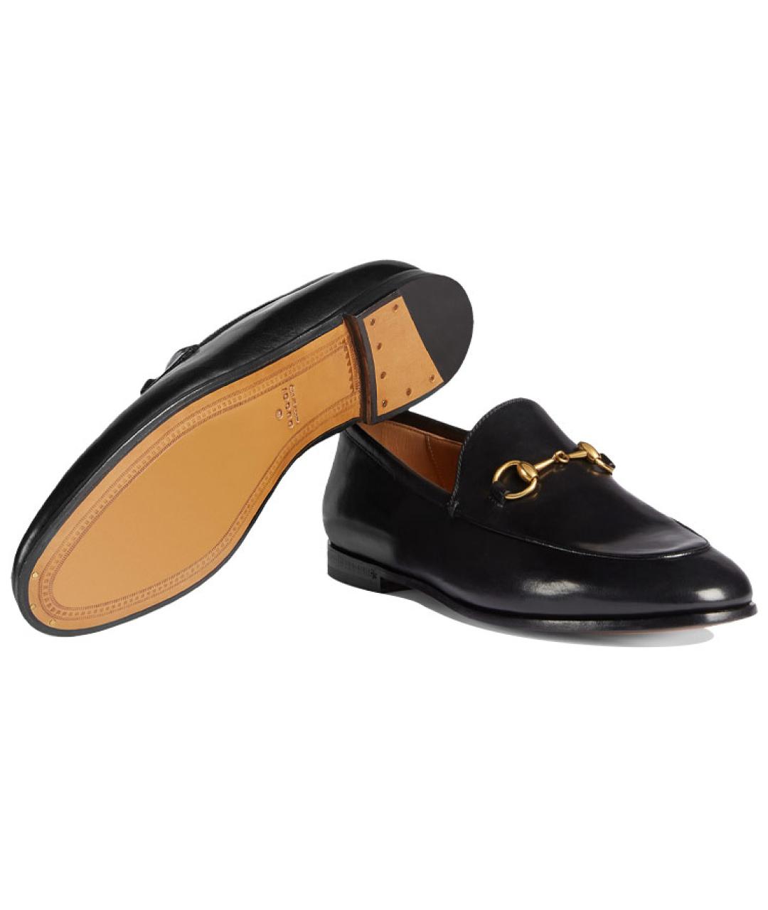 GUCCI Черные кожаные лоферы, фото 6