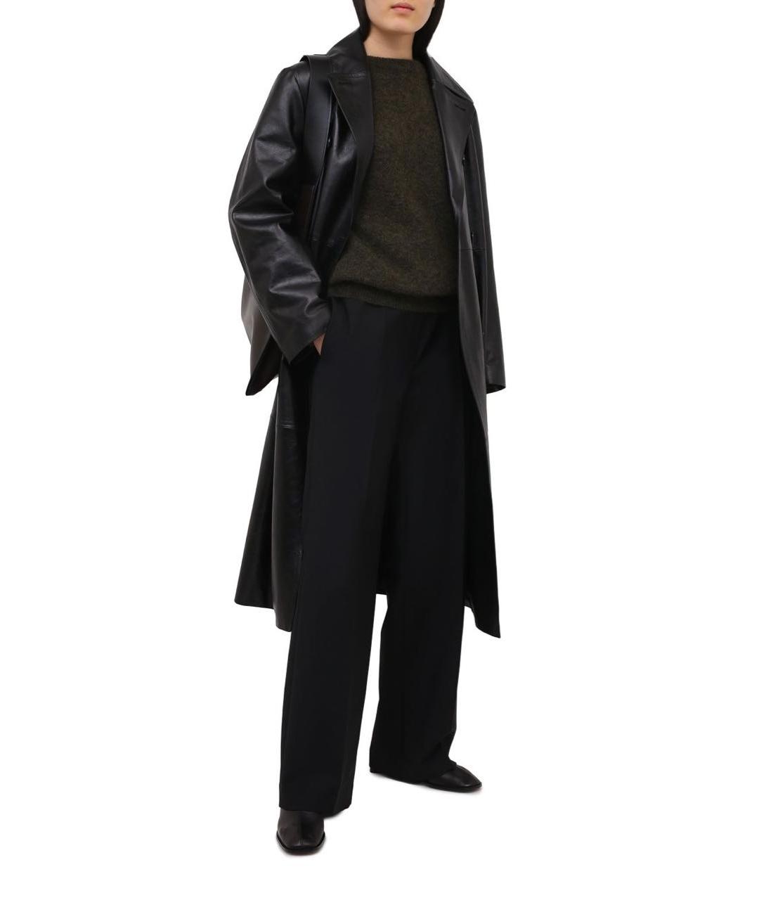 ACNE STUDIOS Черные шерстяные прямые брюки, фото 5