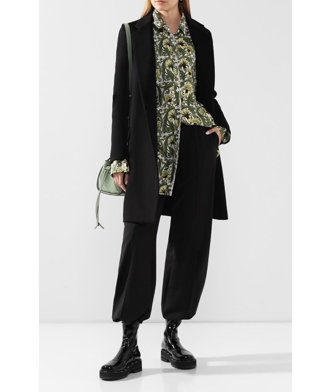 ACNE STUDIOS Черные шерстяные прямые брюки, фото 4