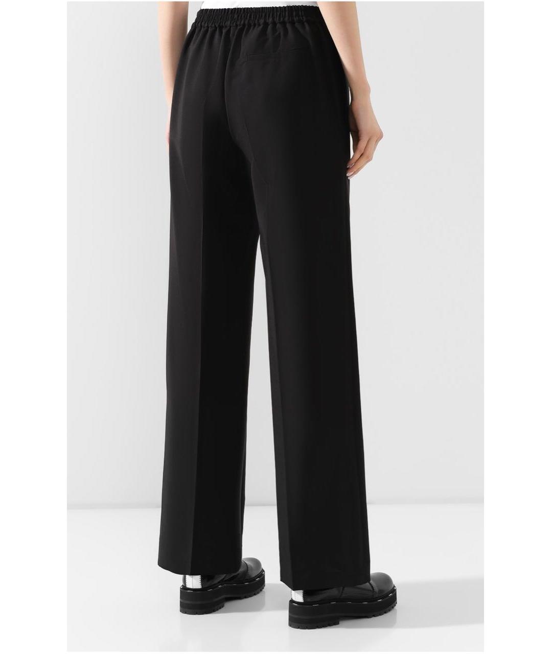ACNE STUDIOS Черные шерстяные прямые брюки, фото 3