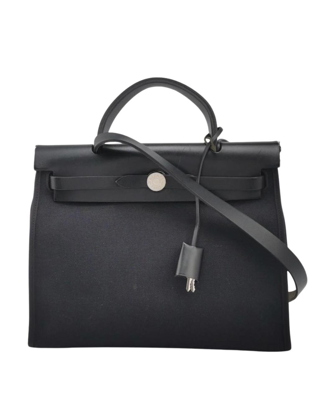 HERMES Черная тканевая сумка через плечо, фото 1