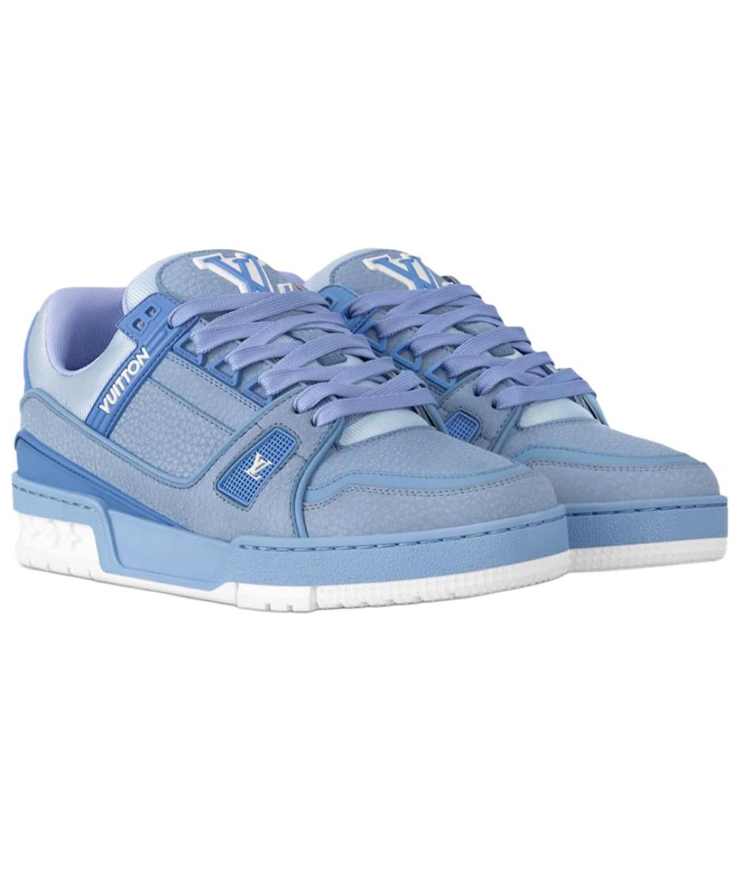 LOUIS VUITTON Синие кроссовки, фото 3
