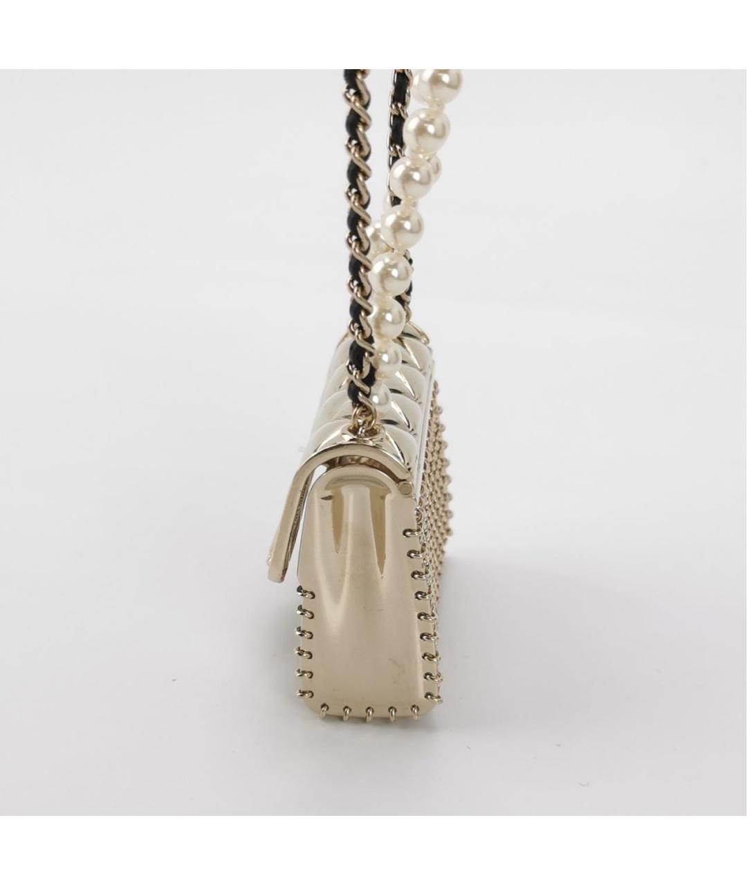 CHANEL Золотая сумка через плечо, фото 2