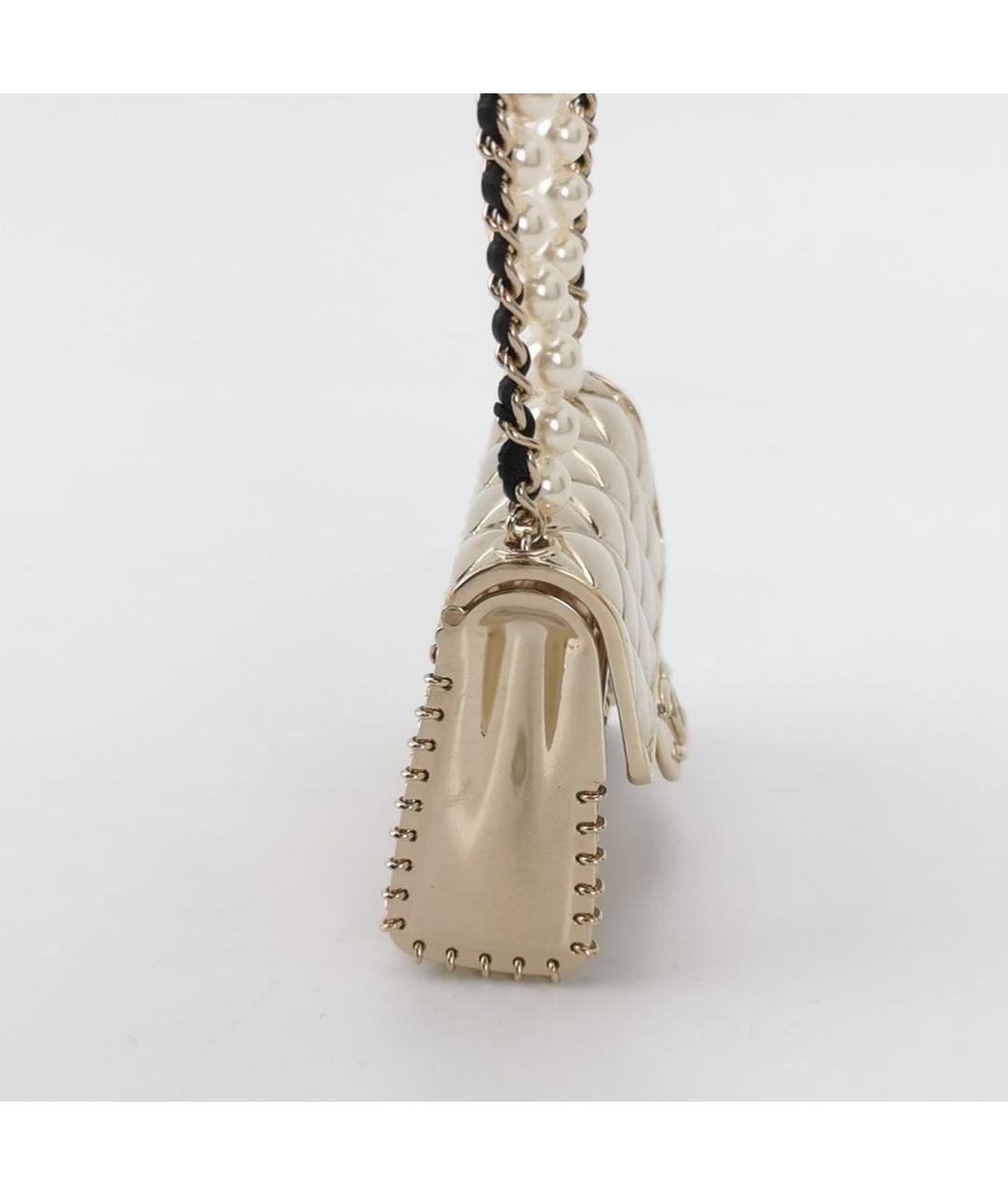 CHANEL Золотая сумка через плечо, фото 3