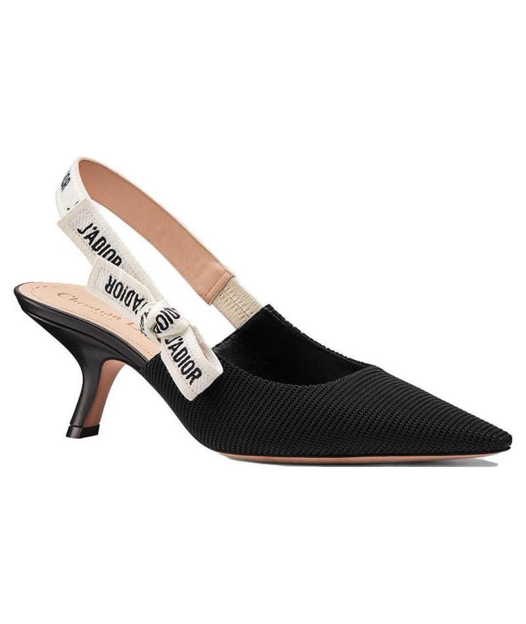 CHRISTIAN DIOR Черные текстильные туфли, фото 1