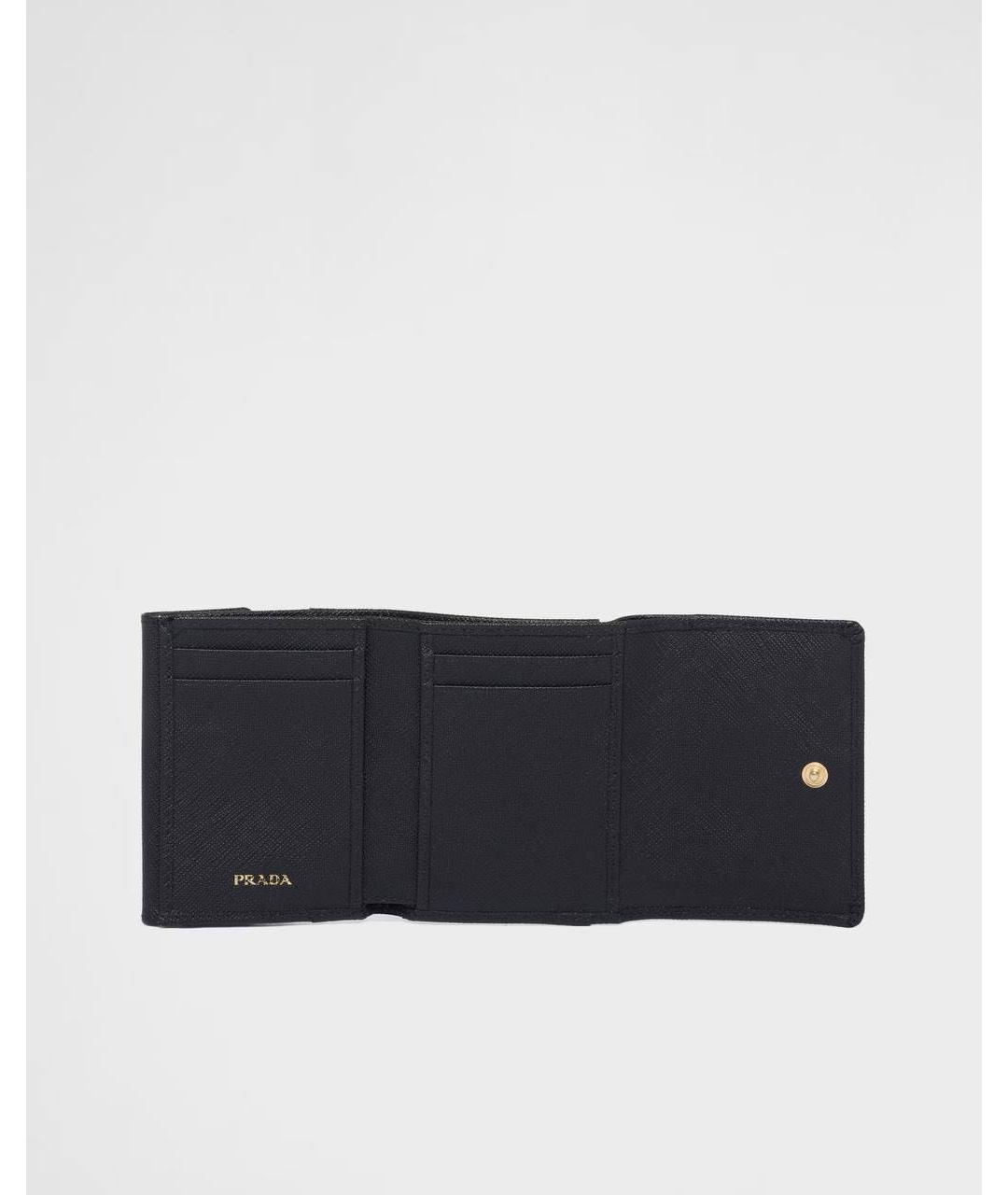 PRADA Черный кожаный кошелек, фото 3