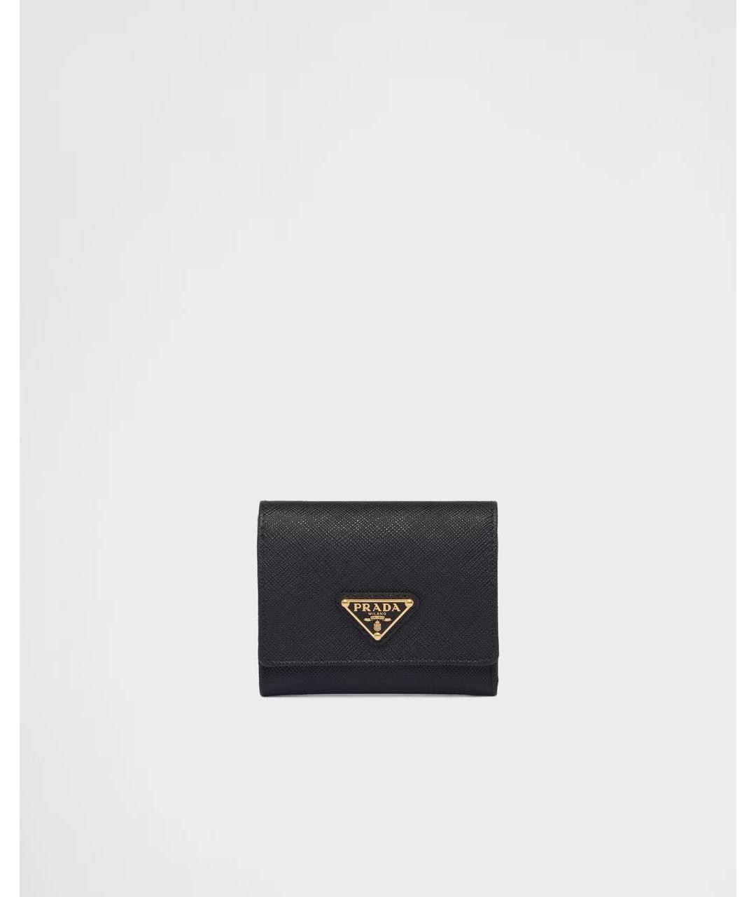 PRADA Черный кожаный кошелек, фото 5