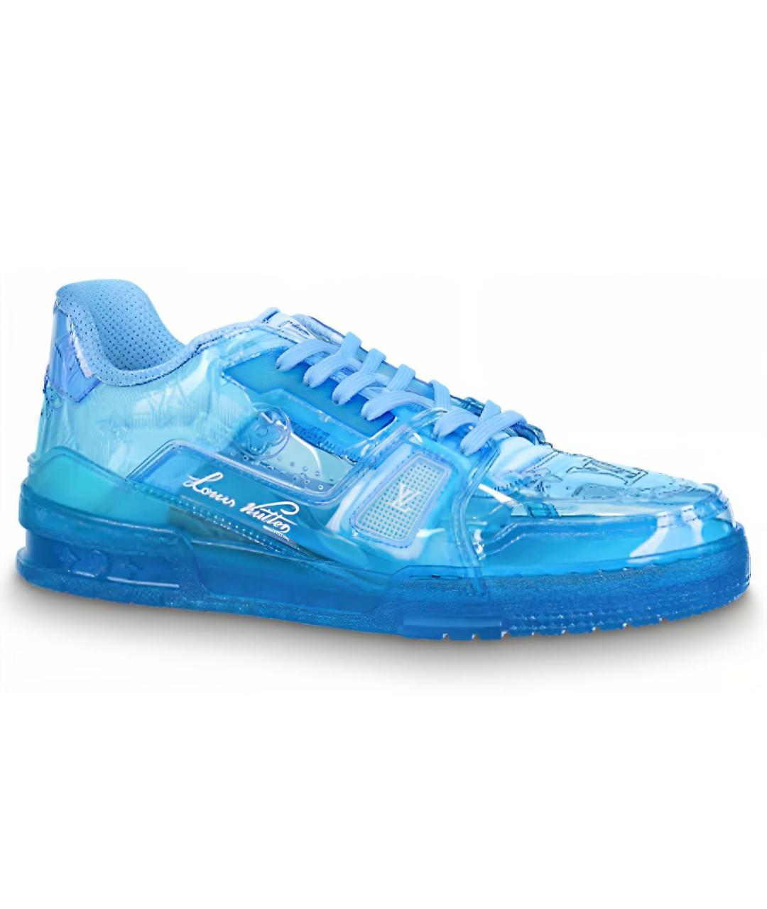 LOUIS VUITTON Синие низкие кроссовки / кеды, фото 1