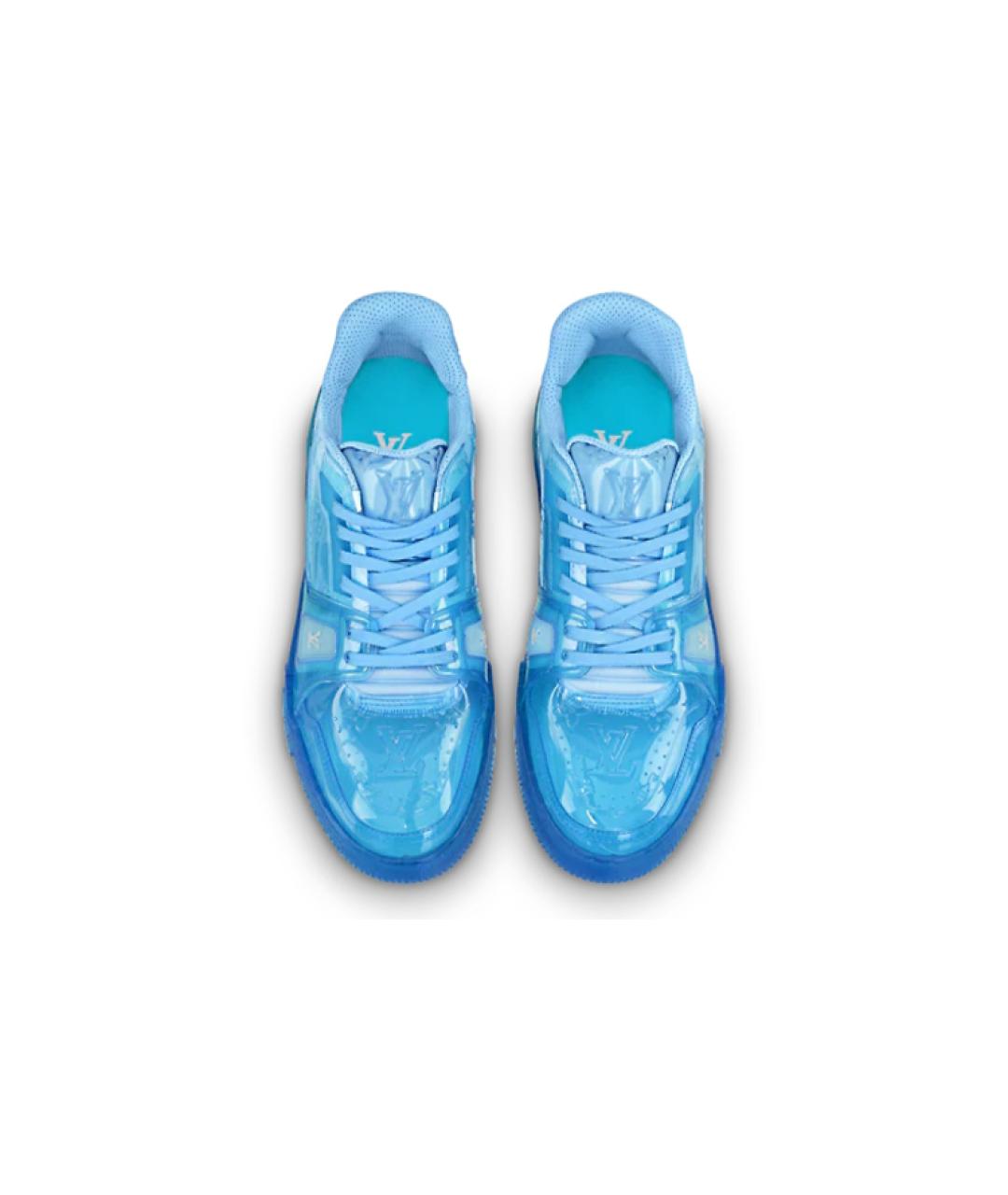 LOUIS VUITTON Синие низкие кроссовки / кеды, фото 3