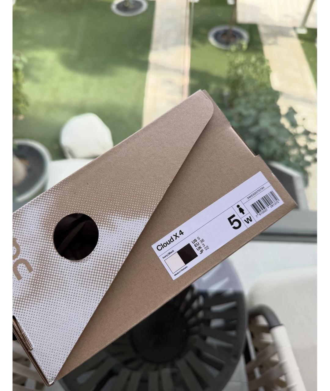 ON Белые текстильные кроссовки, фото 4