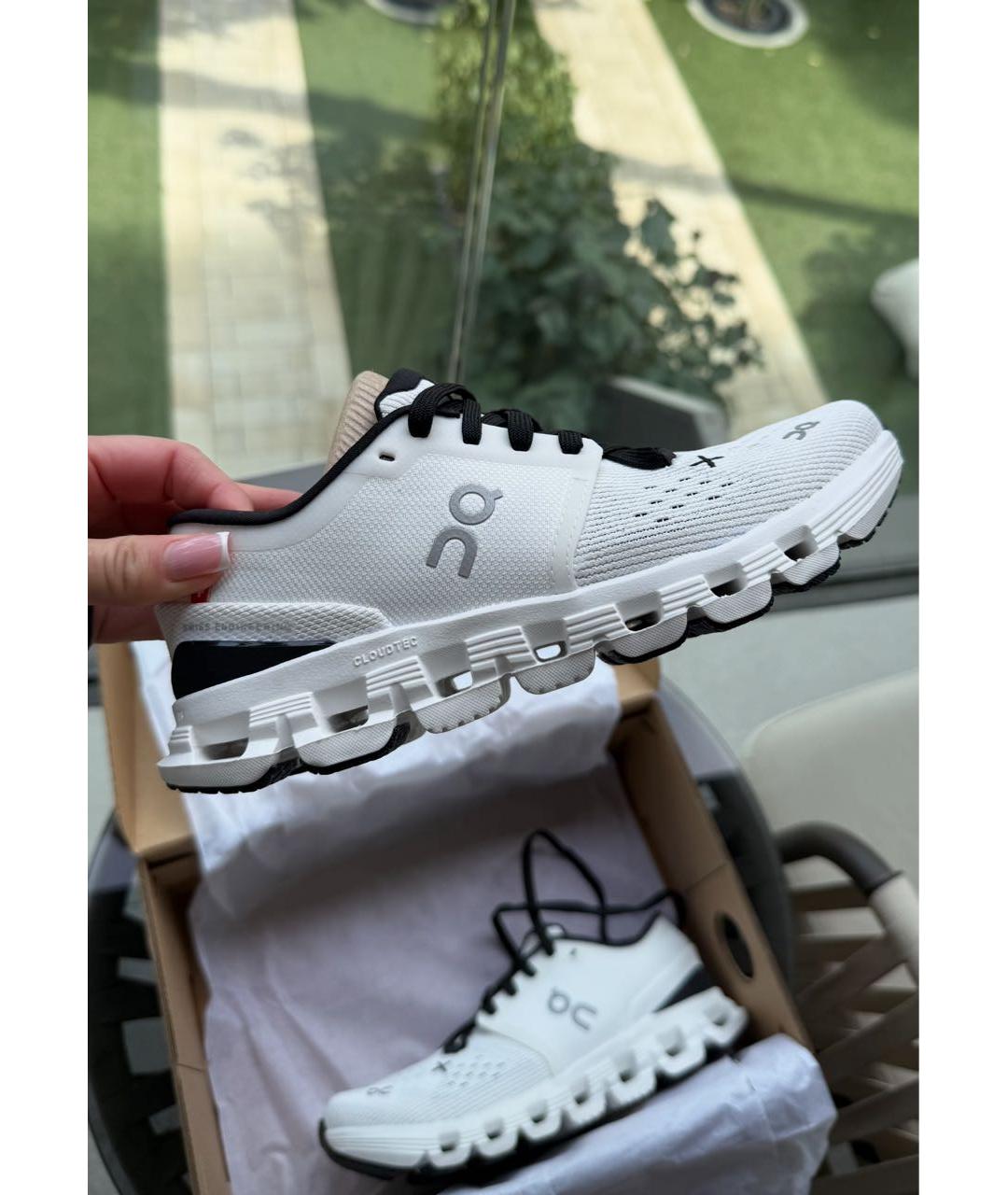 ON Белые текстильные кроссовки, фото 6
