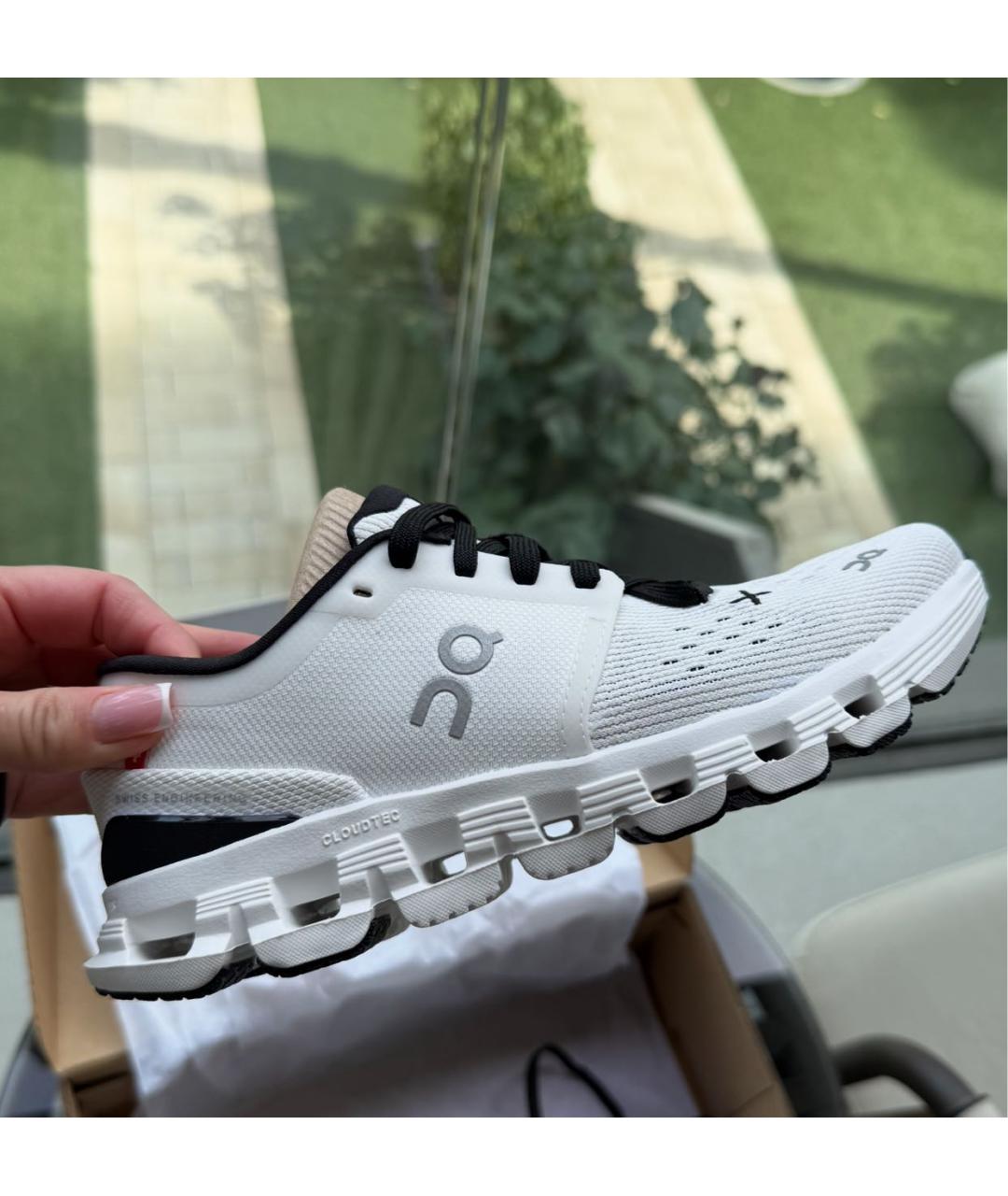 ON Белые текстильные кроссовки, фото 5