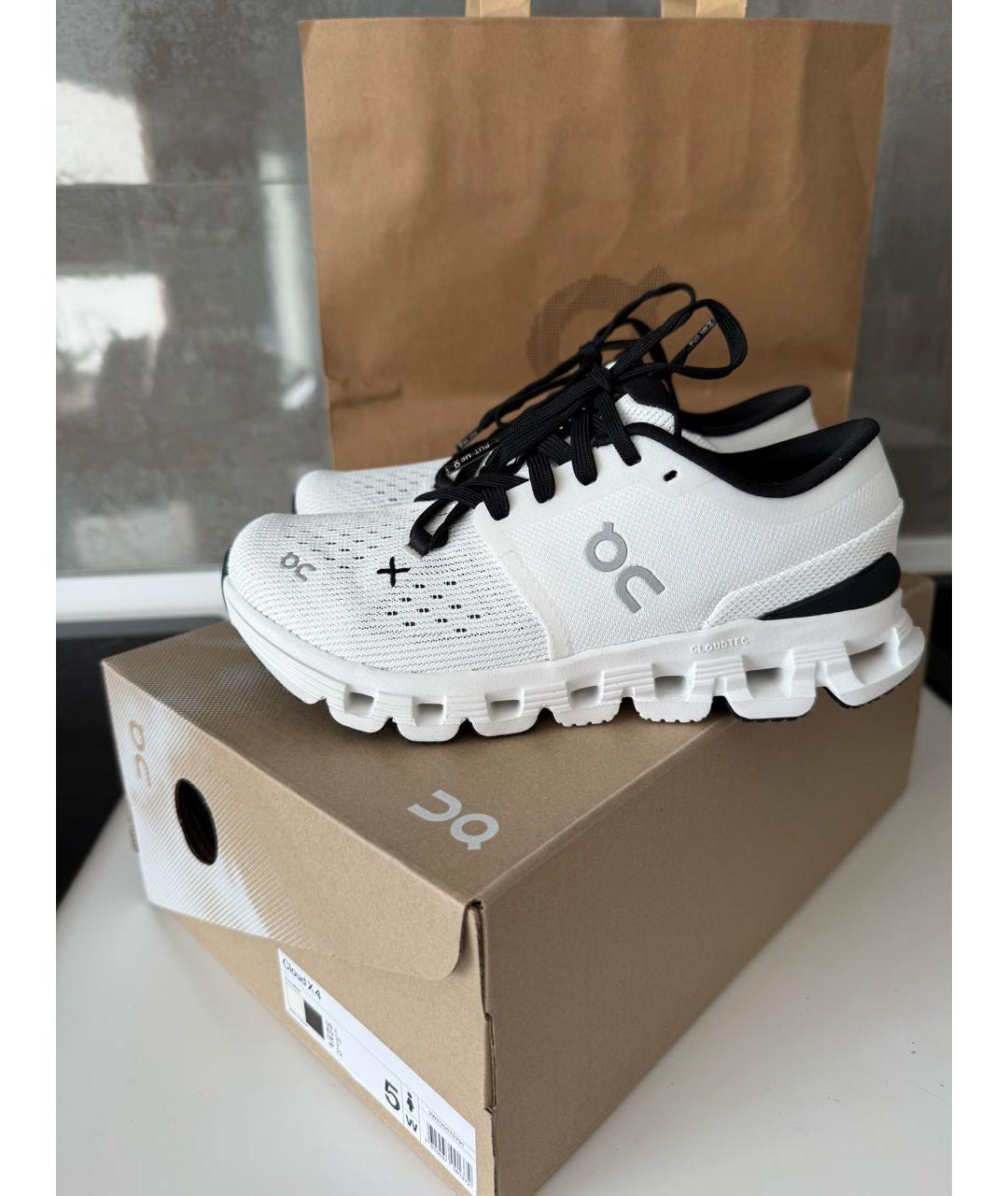 ON Белые текстильные кроссовки, фото 8