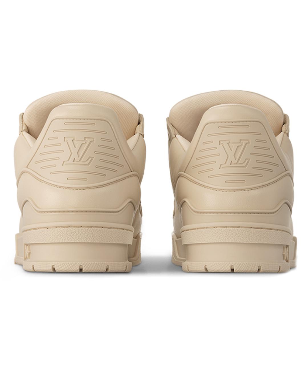 LOUIS VUITTON Бежевые низкие кроссовки / кеды, фото 4