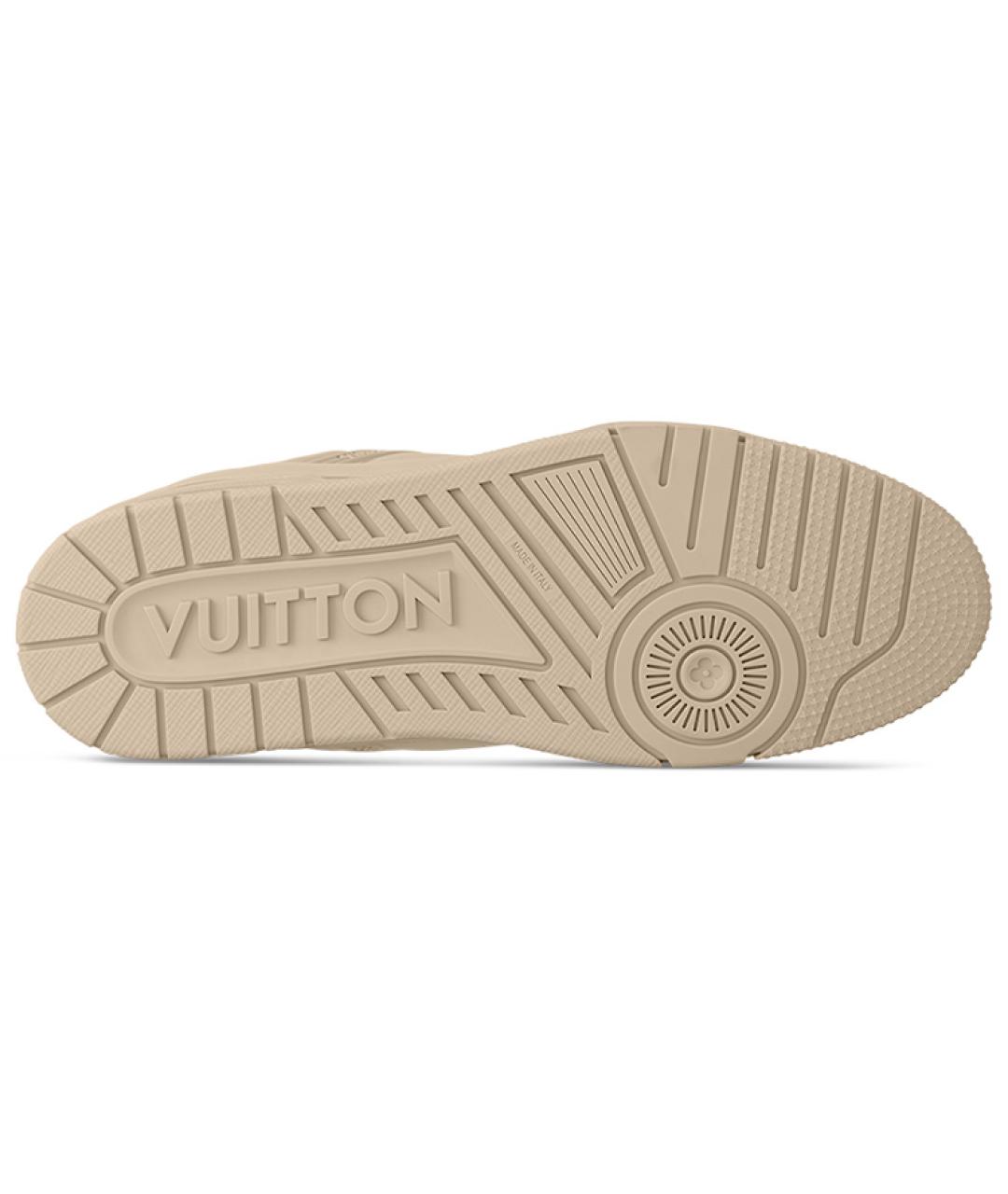 LOUIS VUITTON Бежевые низкие кроссовки / кеды, фото 5