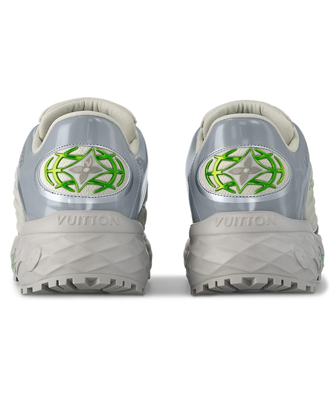 LOUIS VUITTON Серые низкие кроссовки / кеды, фото 4