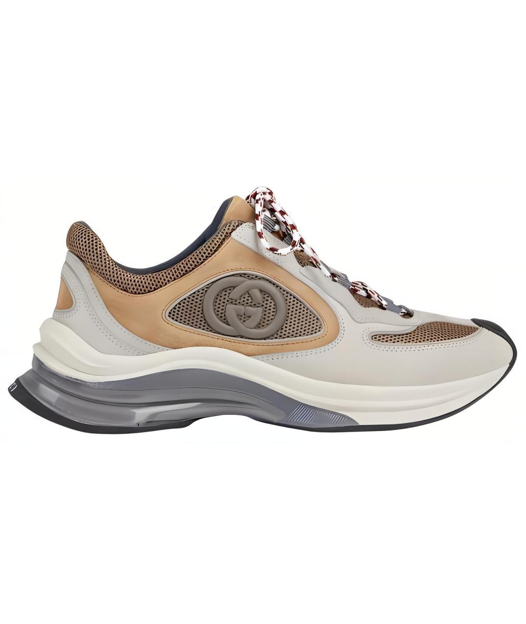 GUCCI Мульти кожаные кроссовки, фото 6