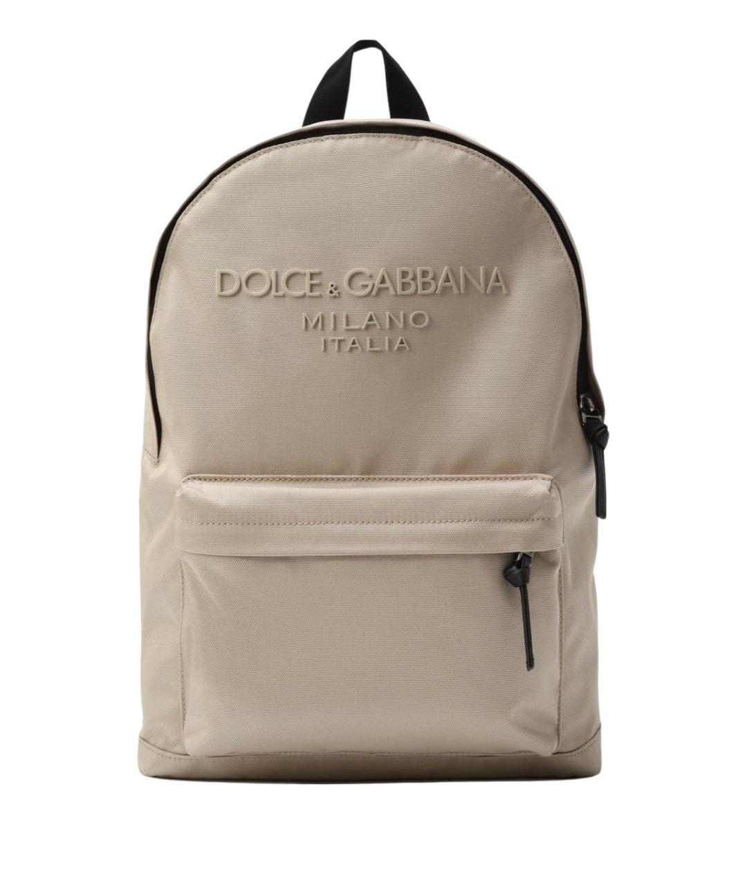 DOLCE & GABBANA KIDS Бежевый рюкзак, фото 1