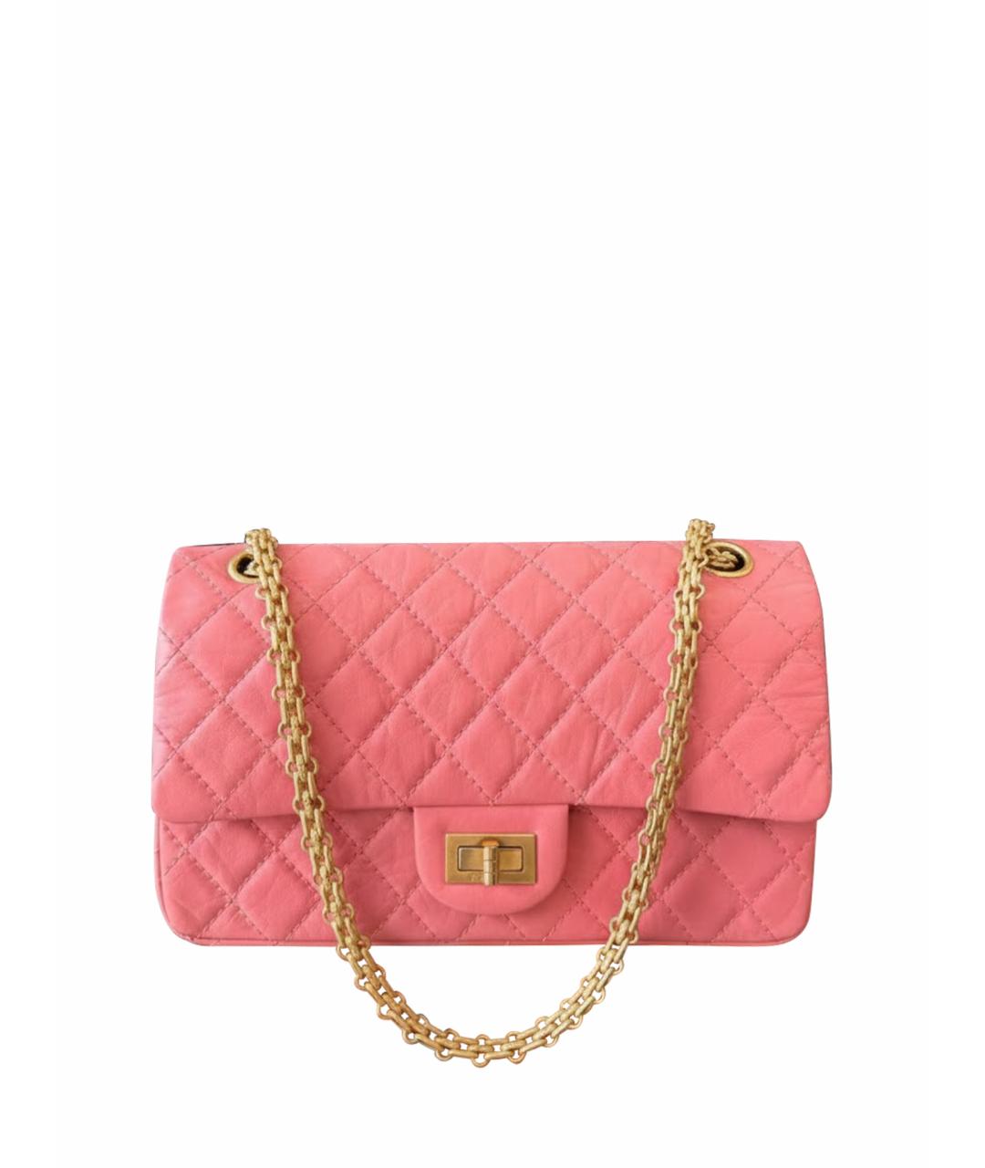CHANEL Розовая кожаная сумка через плечо, фото 1