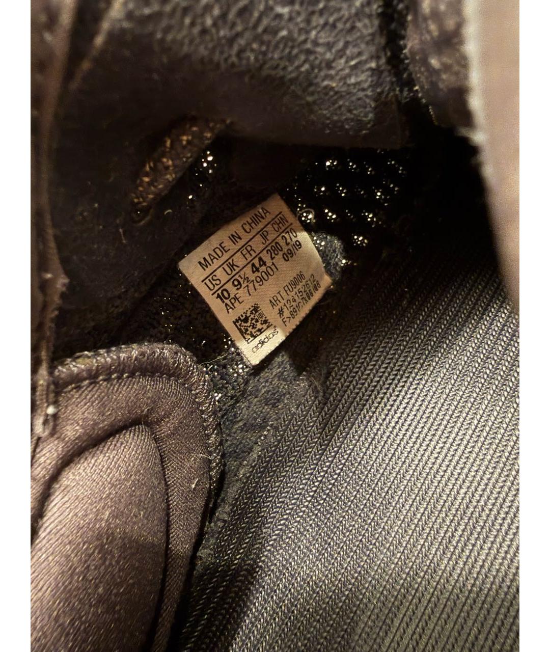 ADIDAS YEEZY Черные текстильные низкие кроссовки / кеды, фото 8