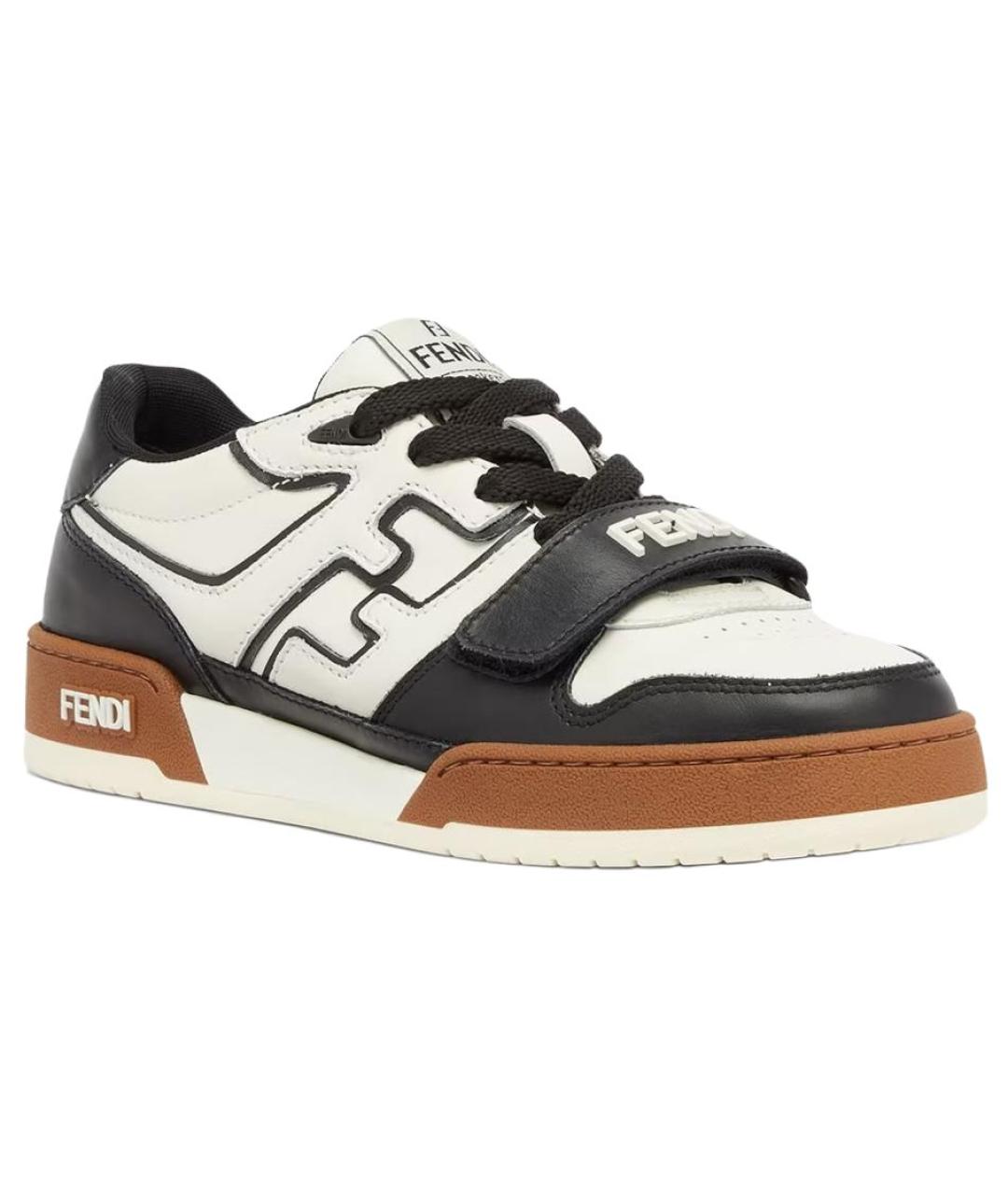 FENDI Мульти кожаные кеды, фото 3