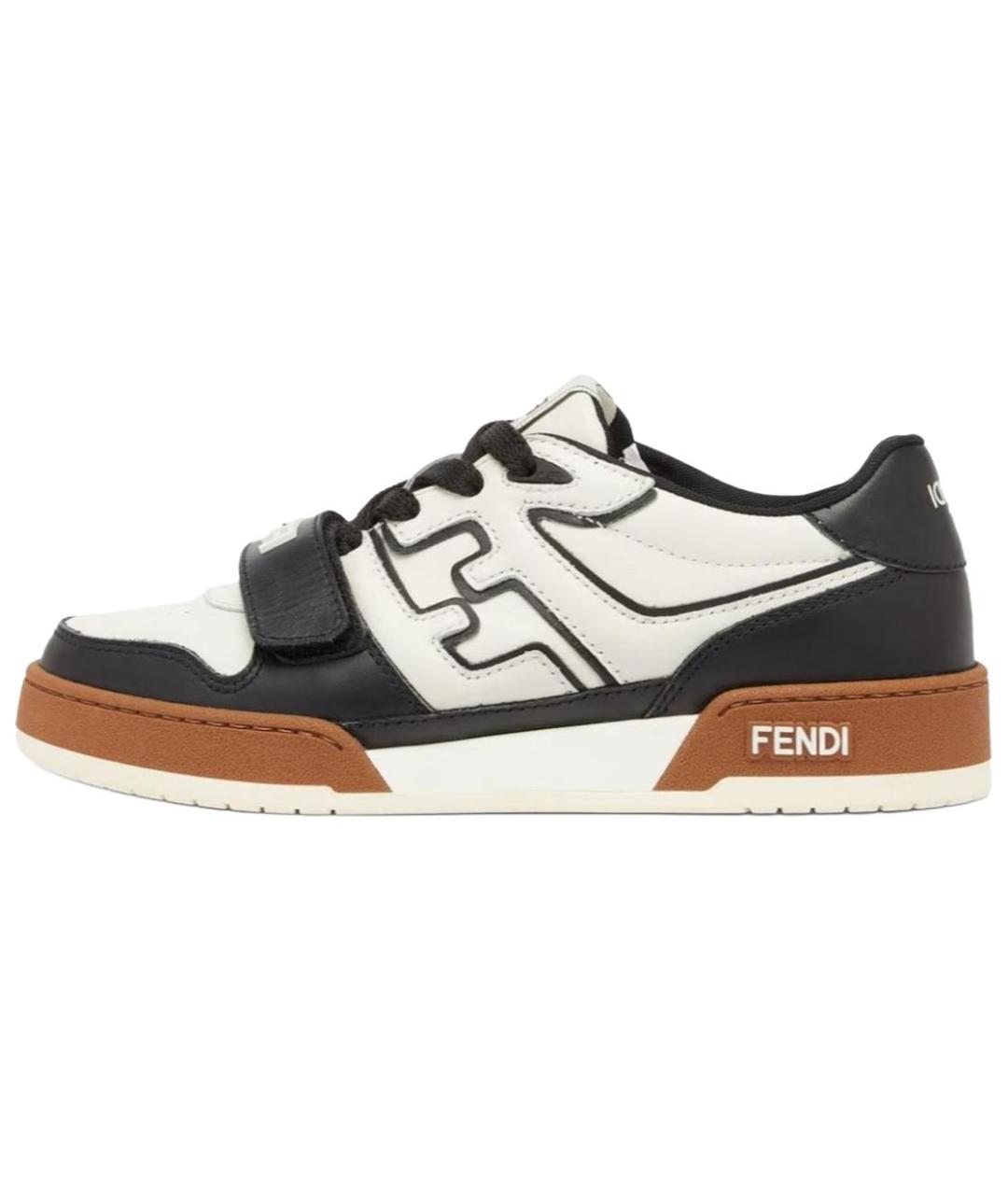 FENDI Мульти кожаные кеды, фото 2