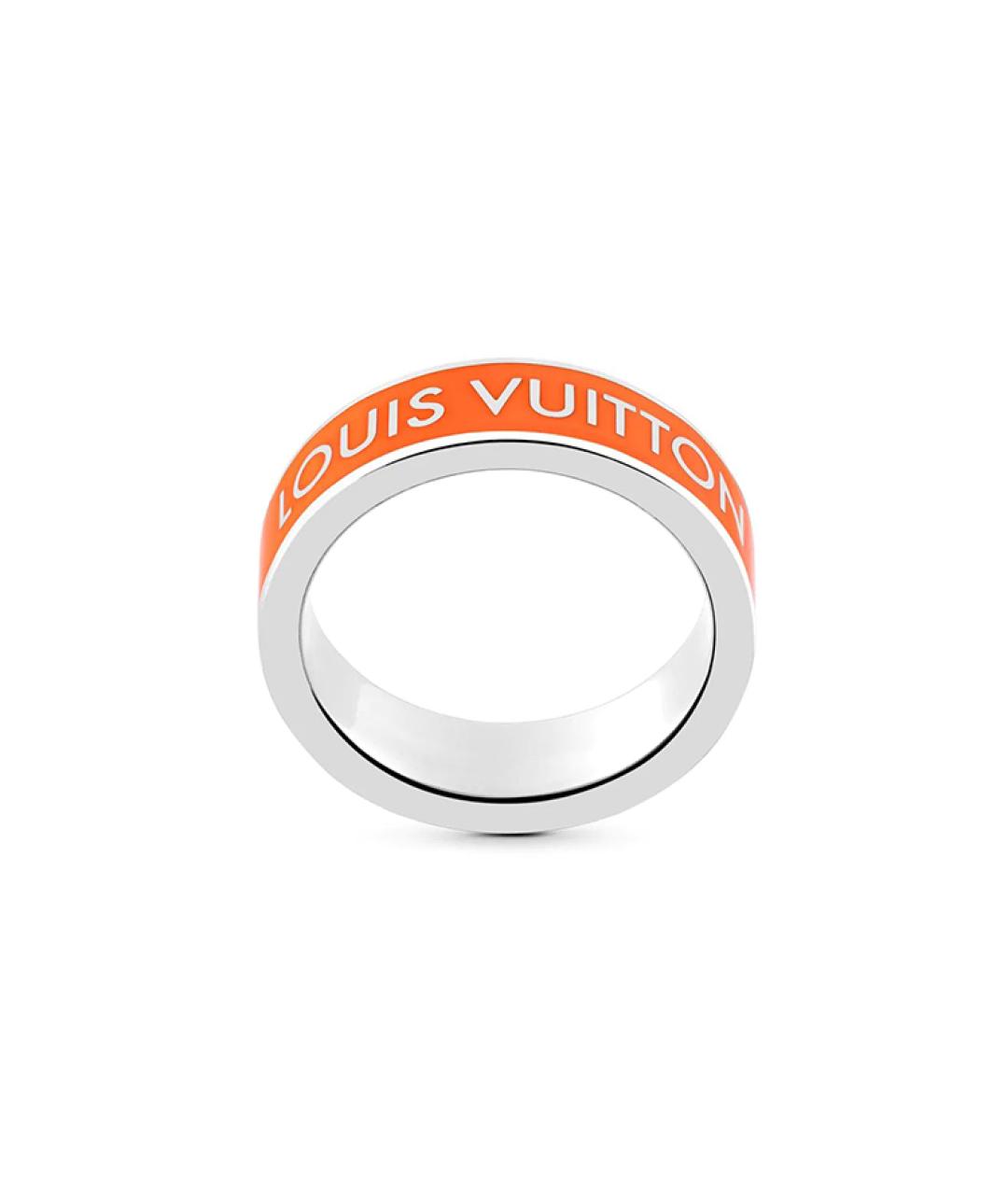 LOUIS VUITTON Оранжевое металлическое кольцо, фото 2