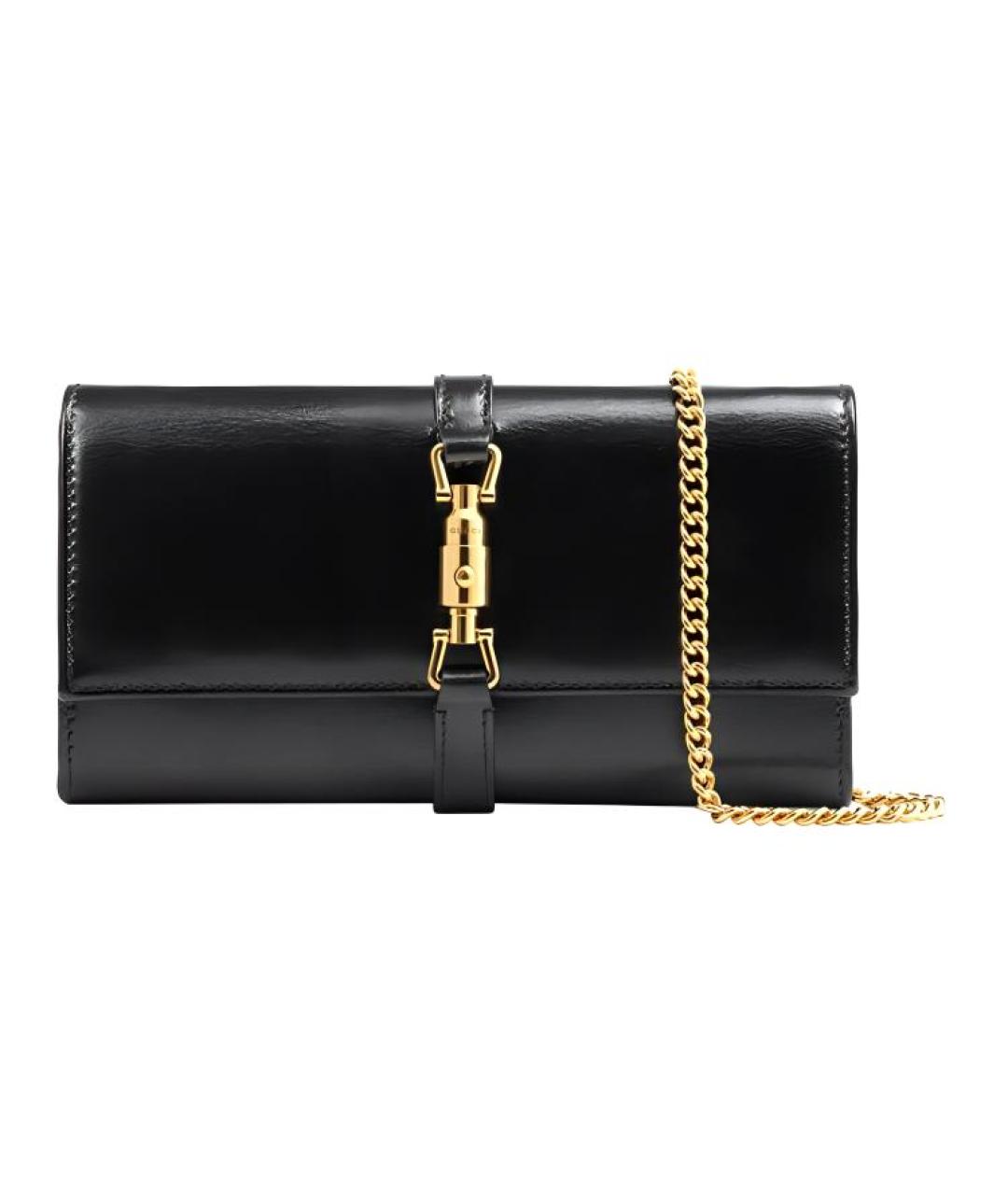 GUCCI Черная кожаная сумка через плечо, фото 1