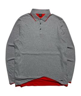 HUGO BOSS Поло с длинным рукавом