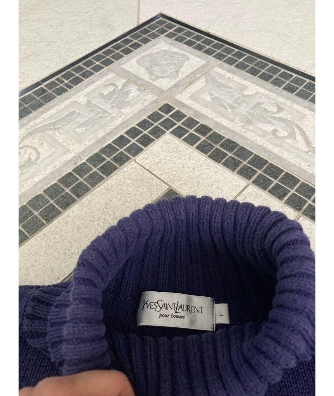 SAINT LAURENT Желтый хлопковый джемпер / свитер, фото 3